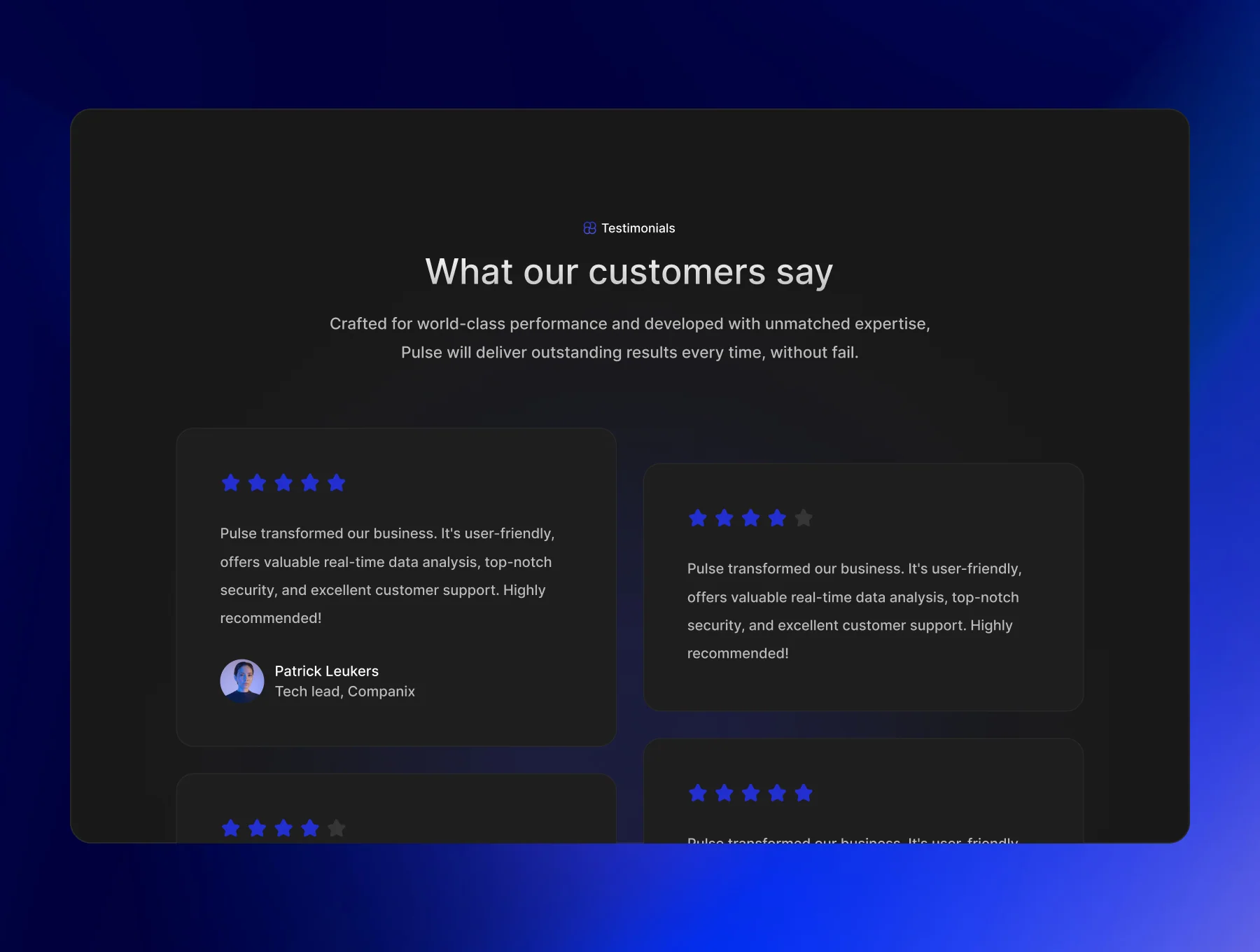 Pulse — SaaS Template 4