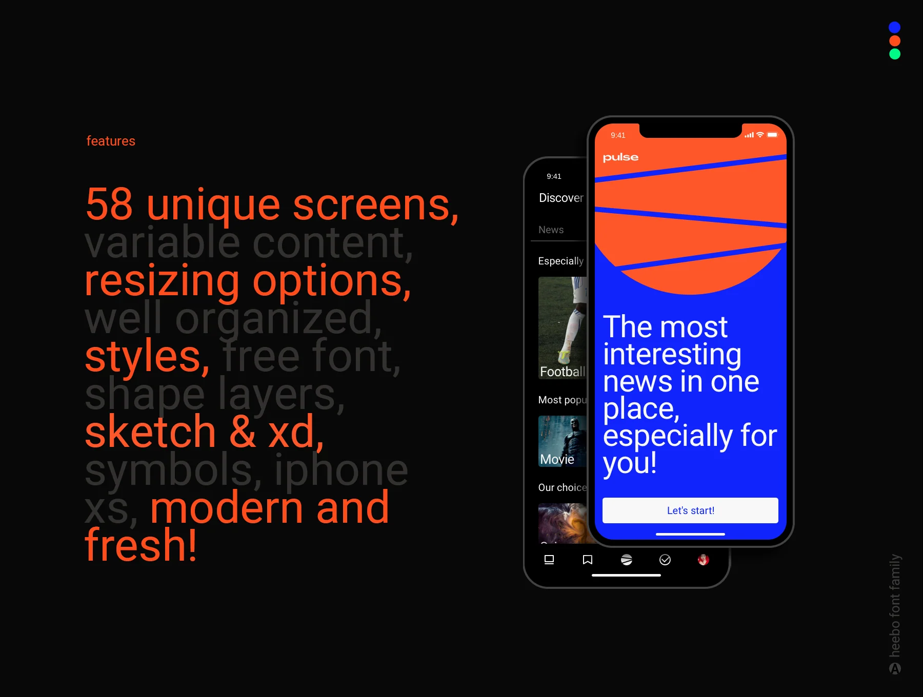 Pulse UI Kit. News Aggregator App 2