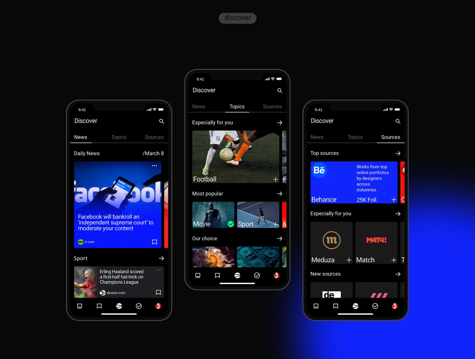 Pulse UI Kit. News Aggregator App 6