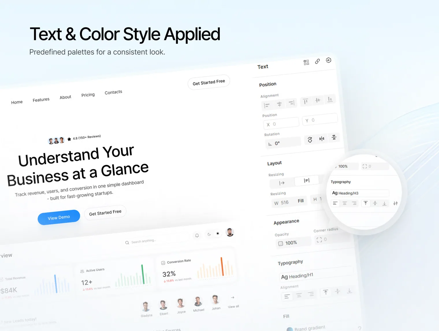 PulseBoard – SaaS Analytics Website UI Kit 4