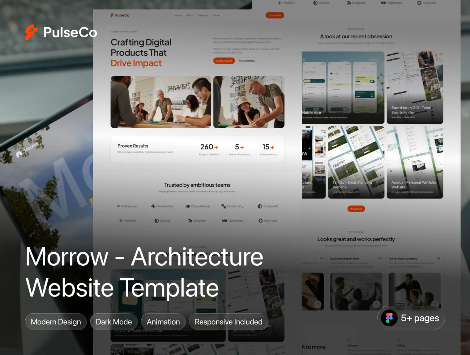 PulseCo - Creative Agency Website