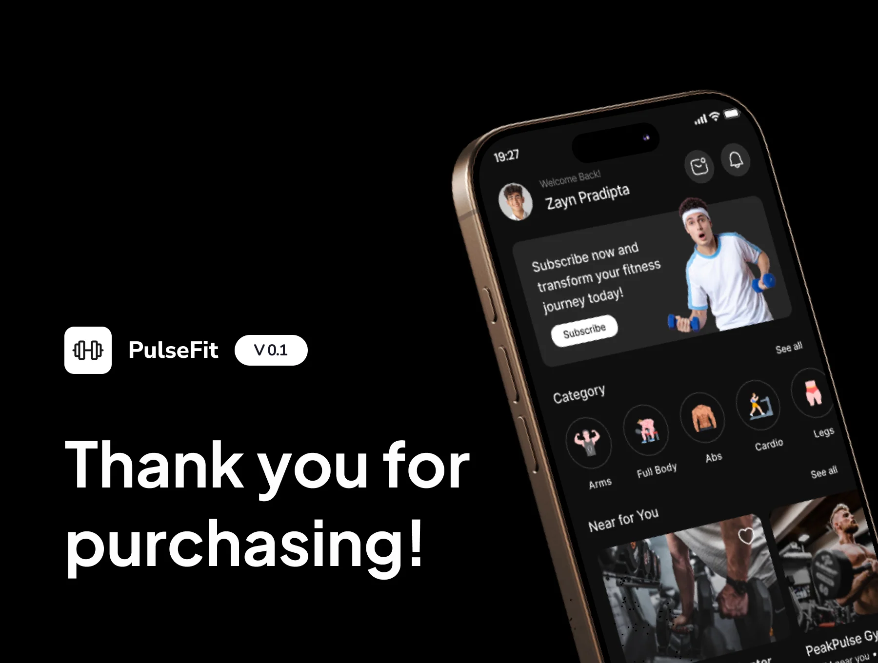 PulseFit - Gym Mobile App UI Kit 6