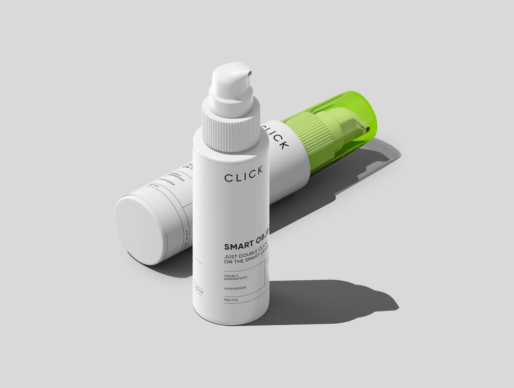 Pump Bottle Mockup Set 3
