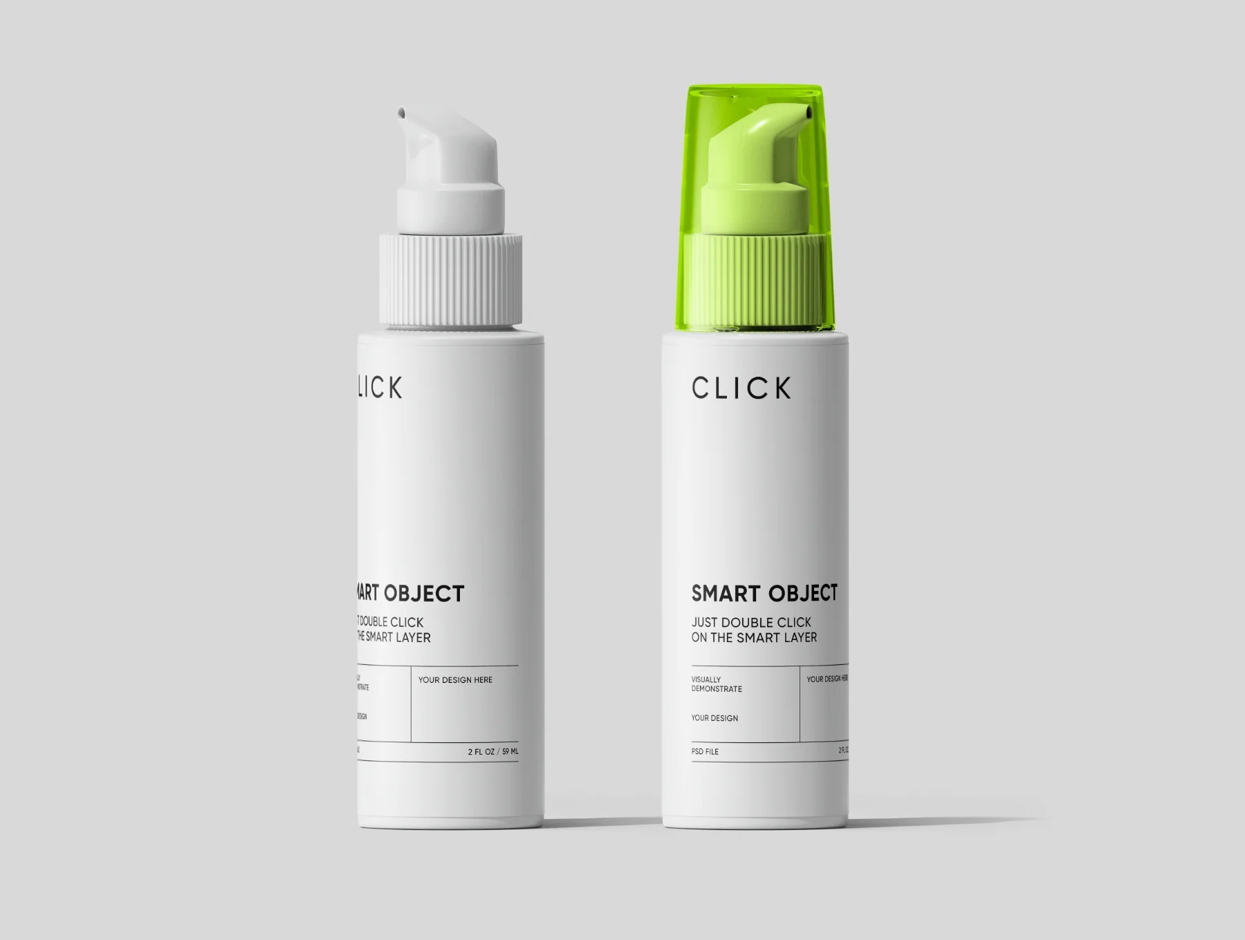 Pump Bottle Mockup Set 4