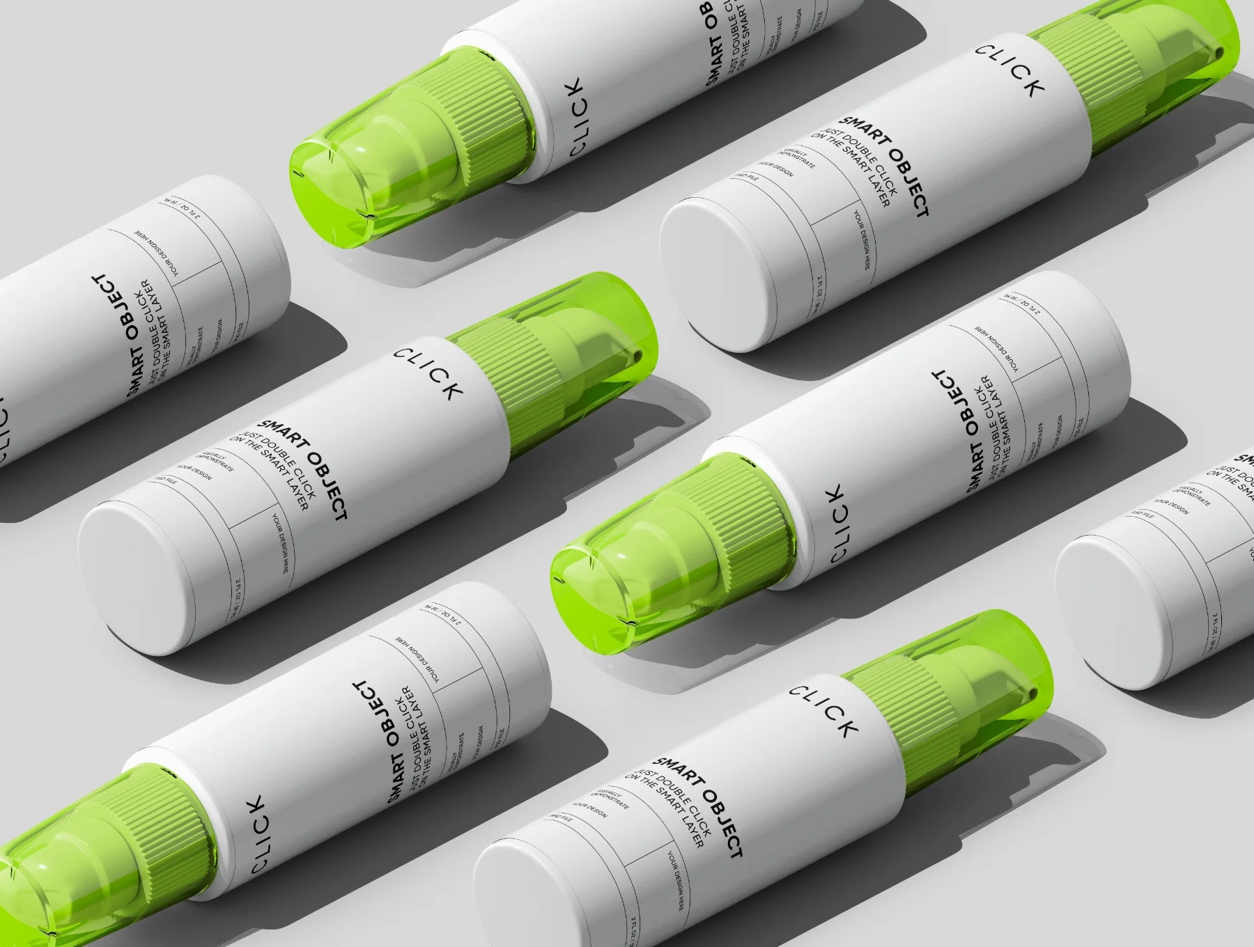 Pump Bottle Mockup Set 7