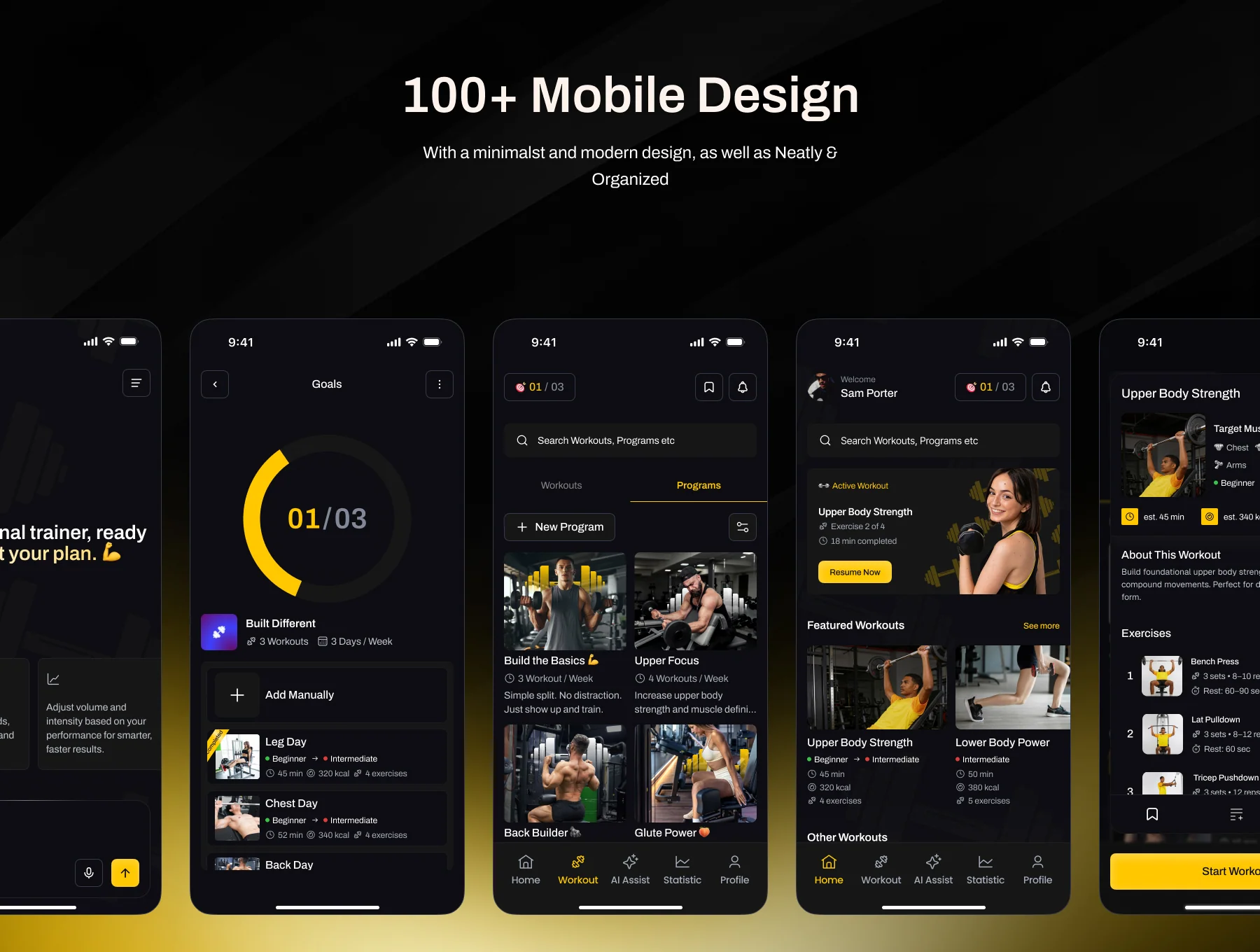 Pumpit - AI Gym Fitness App UI Kit 5