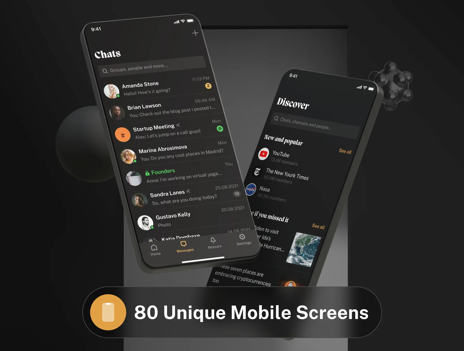 Pure - Messaging UI Kit for Figma 2