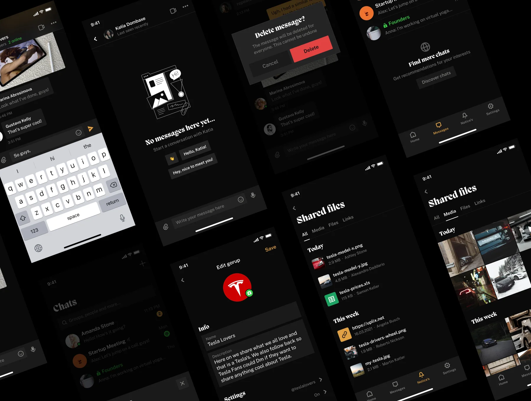 Pure - Messaging UI Kit for Figma 6