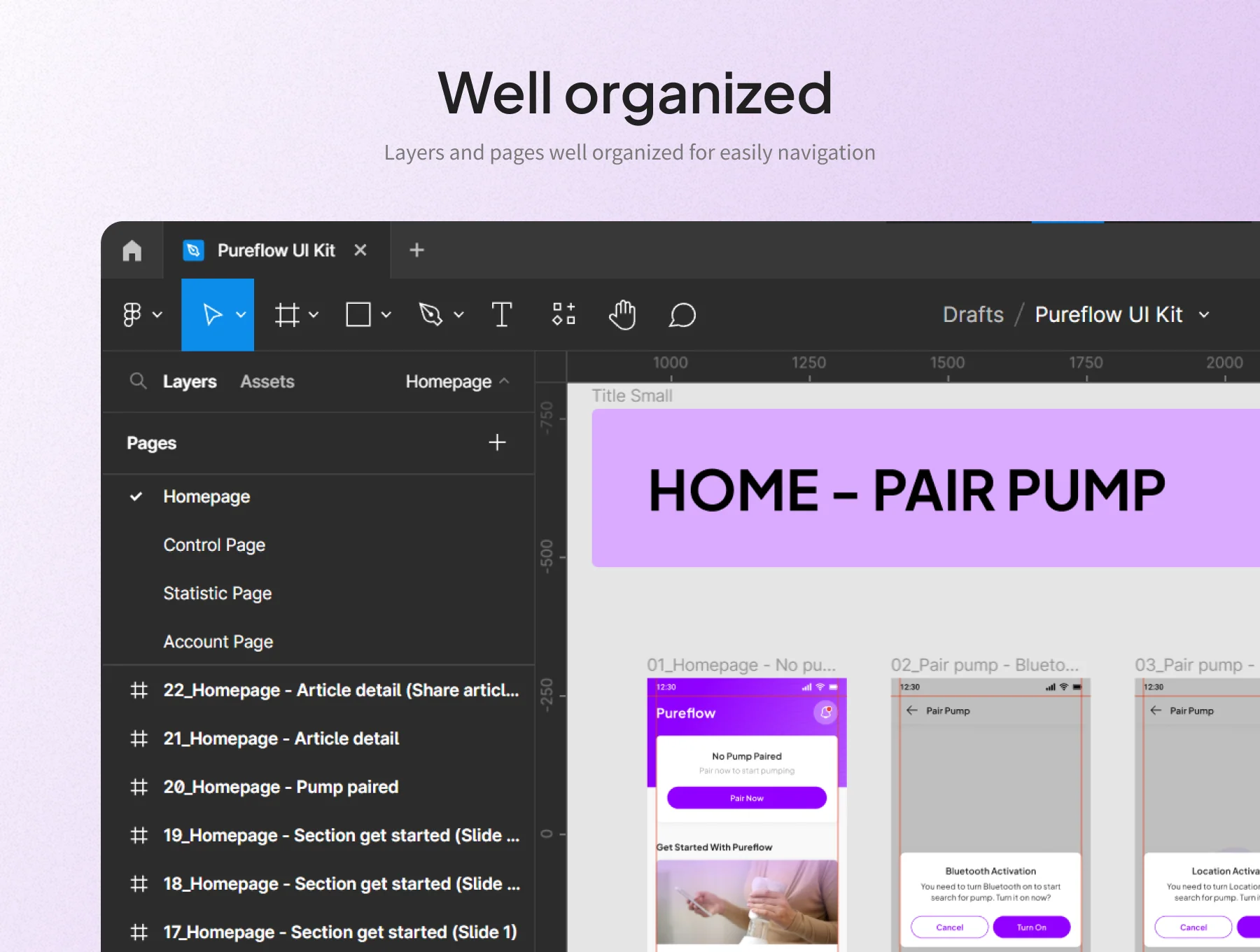 Pureflow - Breast Pump App UI Kit 3