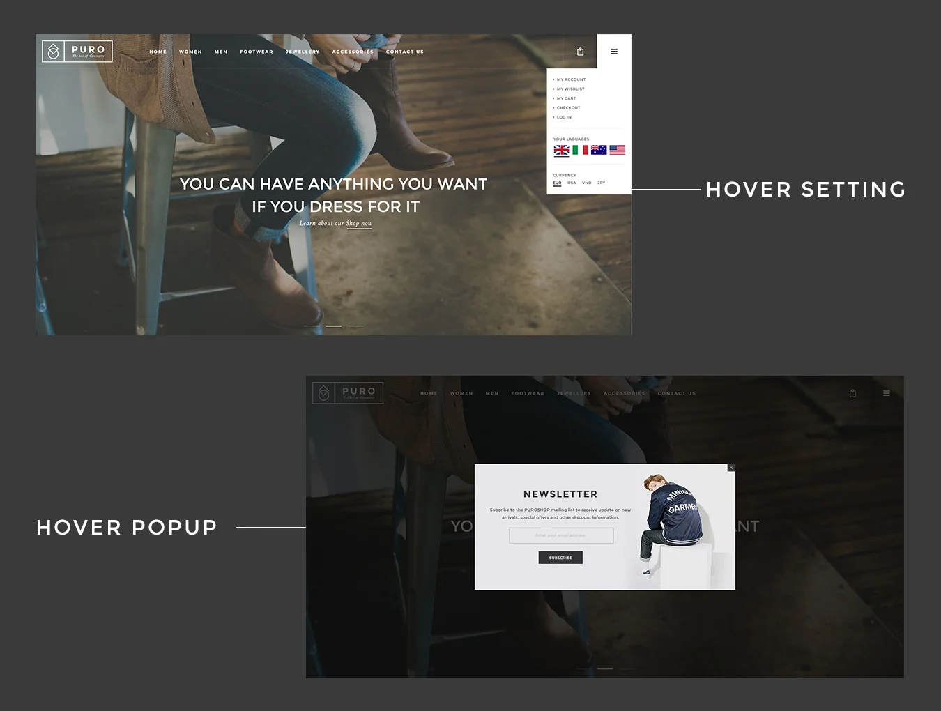 Puro Ecommerce PSD 2