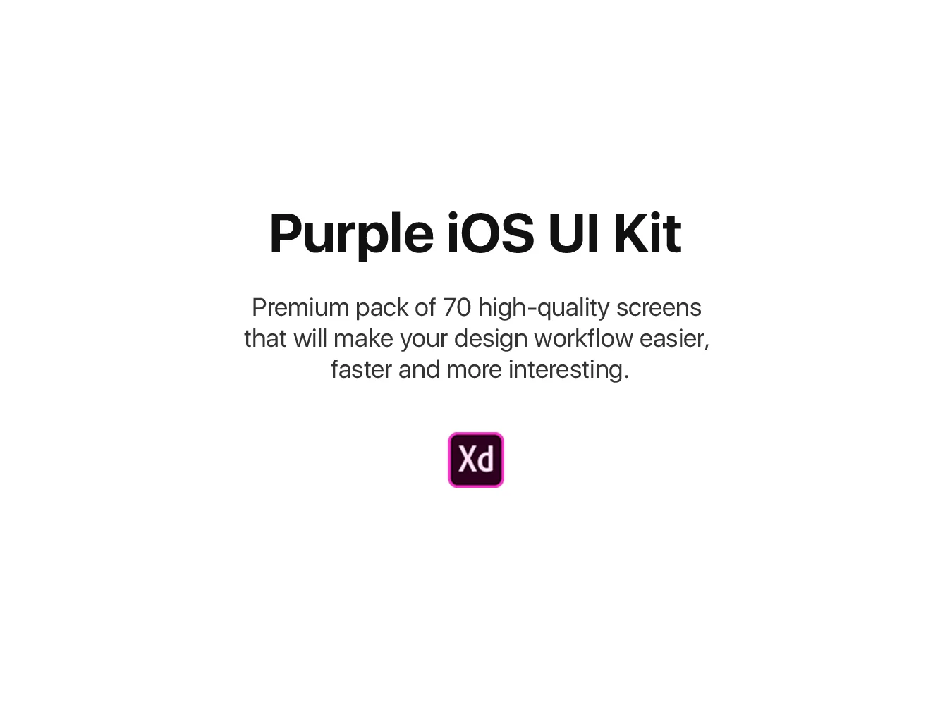 Purple iOS UI Kit
