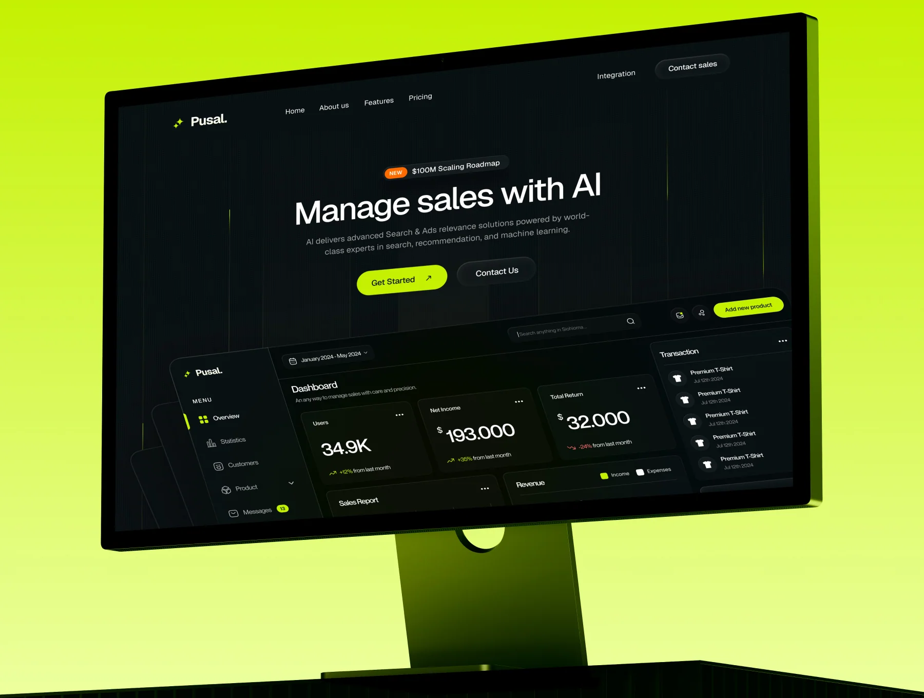 Pusal. Technology  & Saas Website Design 2