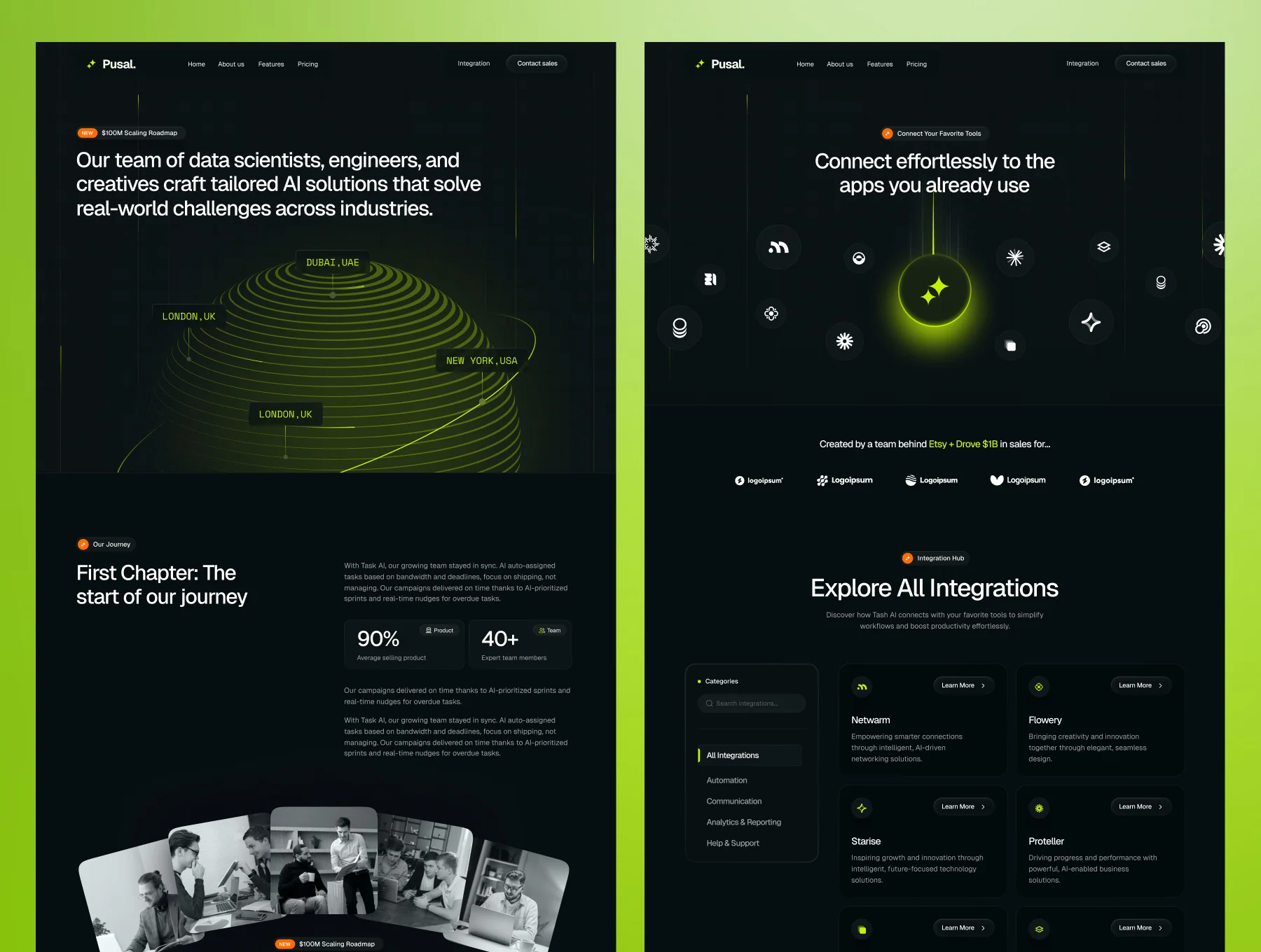 Pusal. Technology  & Saas Website Design 5