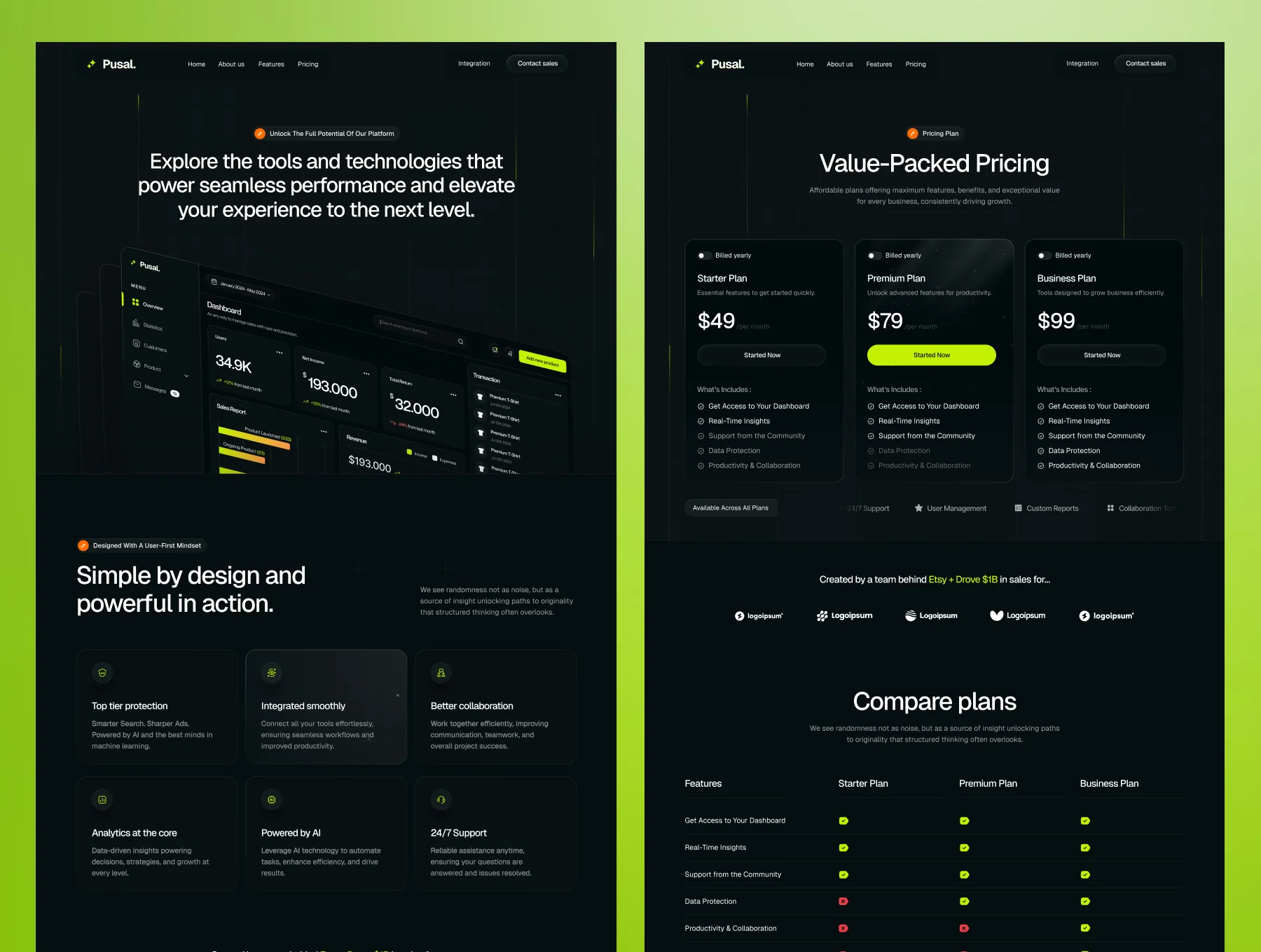 Pusal. Technology  & Saas Website Design 6