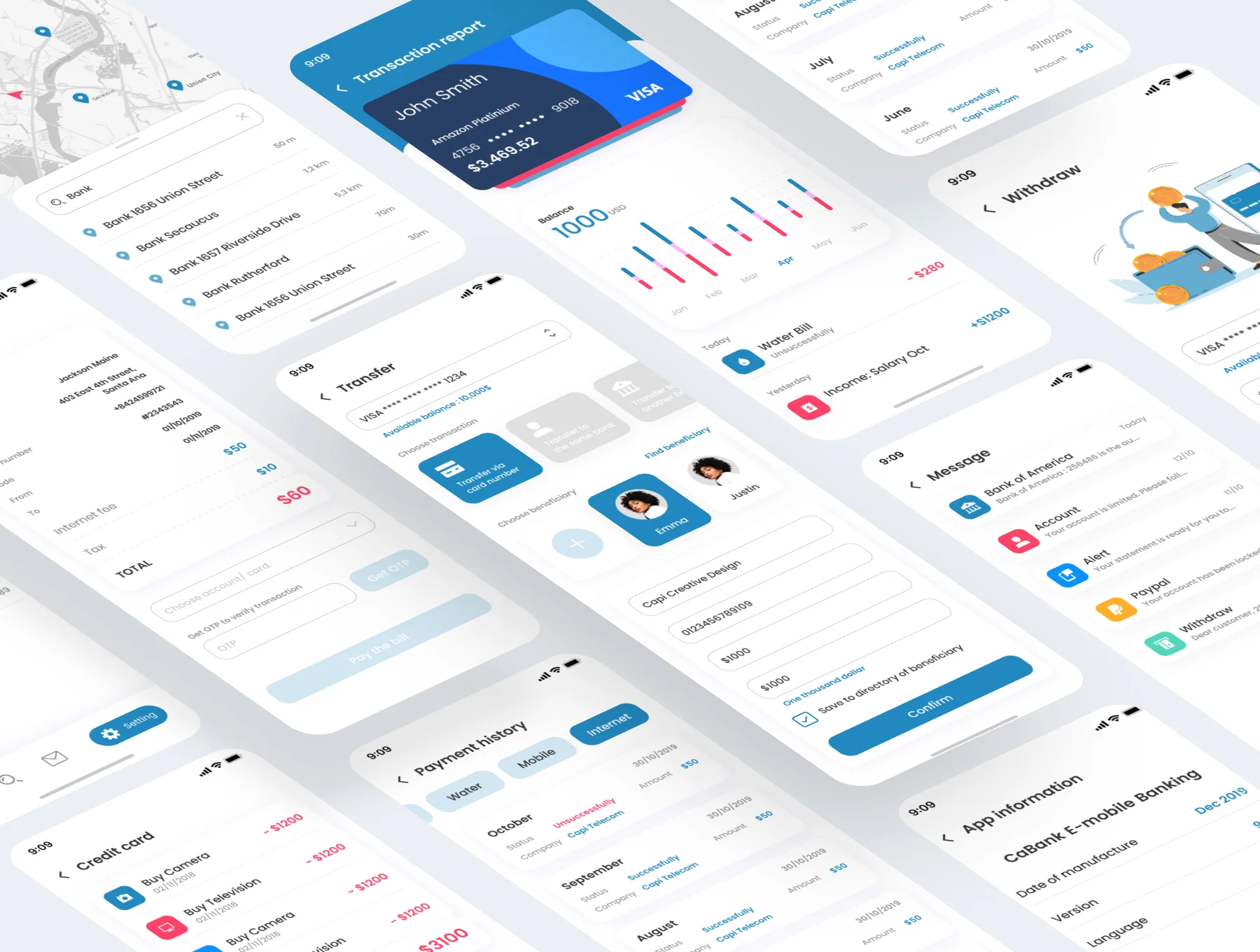 QBank - Banking & Money Management App UI Kit 3