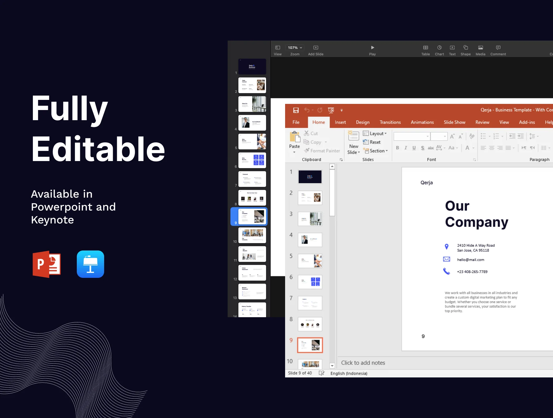 Qerja - Business Presentation Template 2