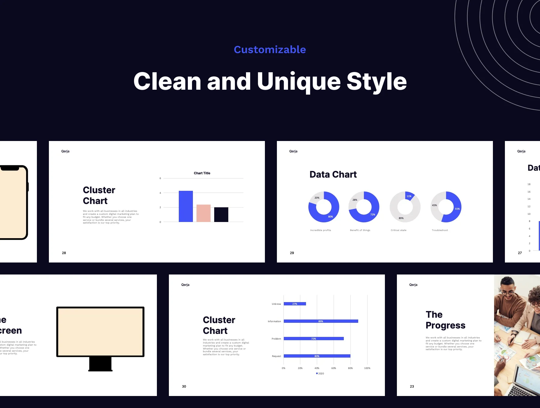 Qerja - Business Presentation Template 3