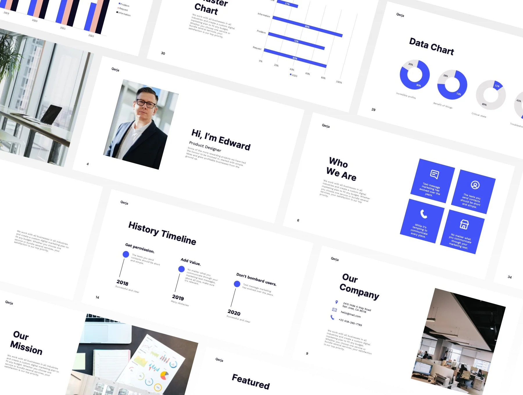 Qerja - Business Presentation Template 5