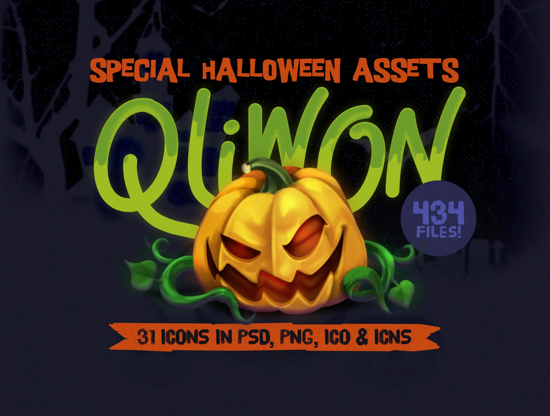QLIWON – Halloween Icon Set