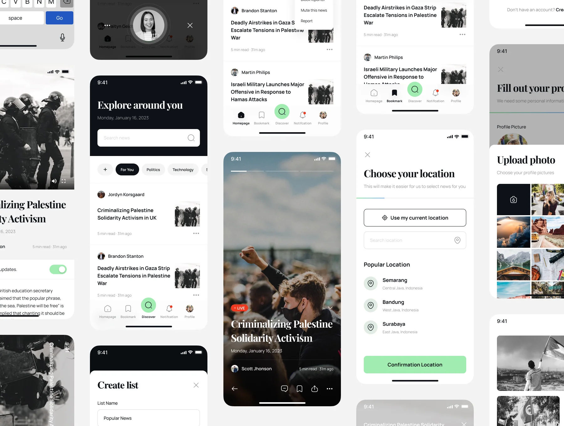 Qoorant - News Portal Mobile Apps UI Kit 4