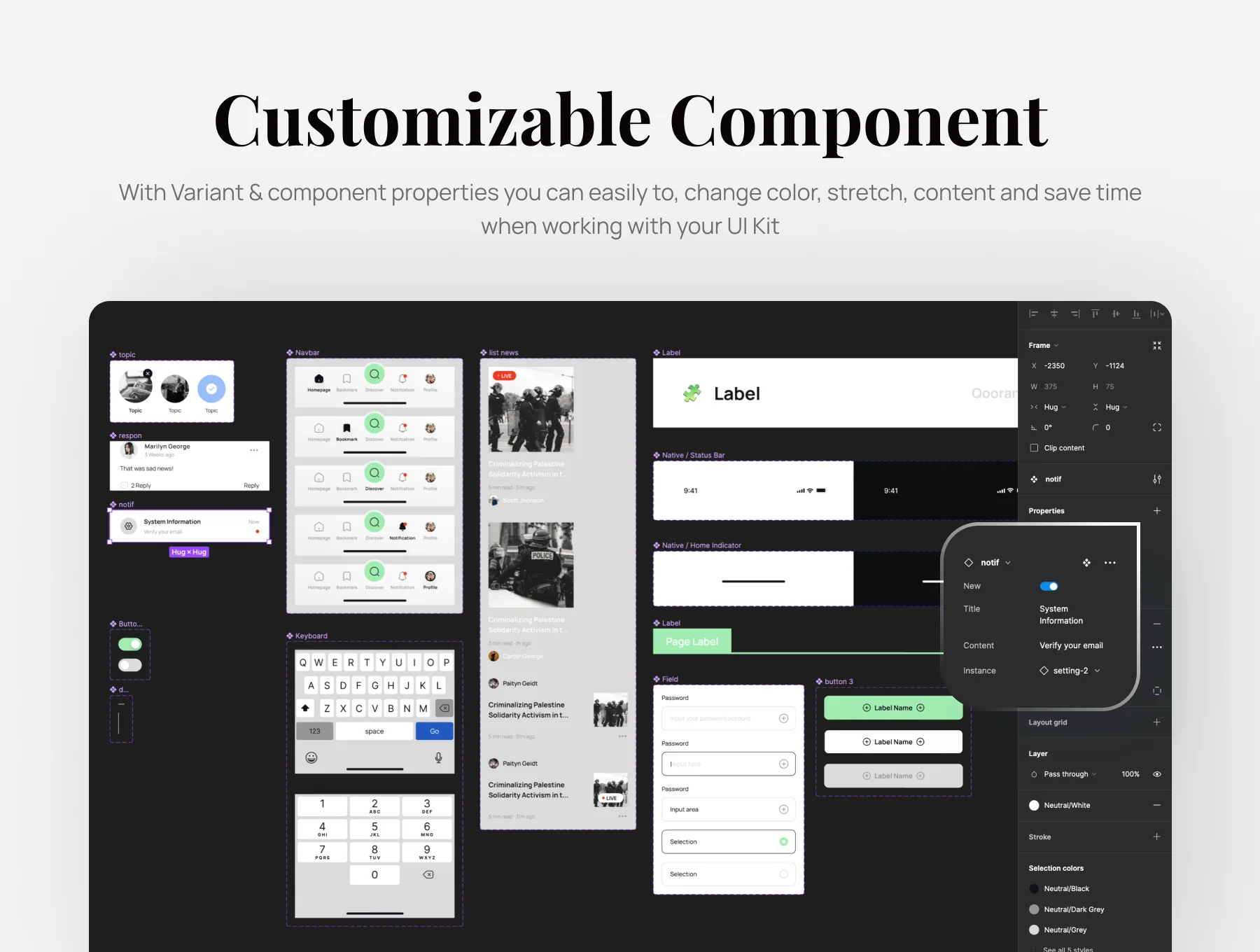 Qoorant - News Portal Mobile Apps UI Kit 6