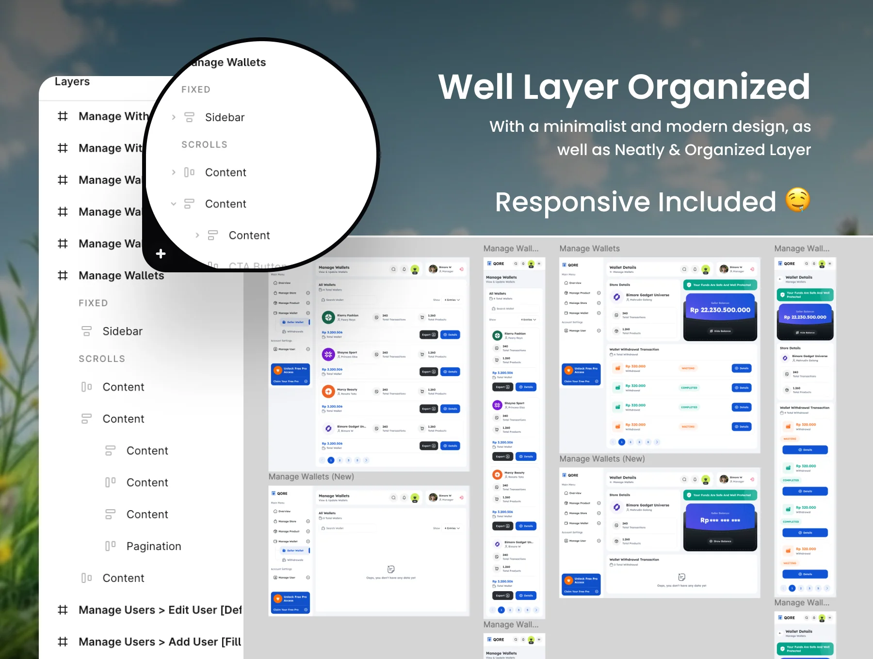 Qore - Marketplace Dashboard for Manager 5