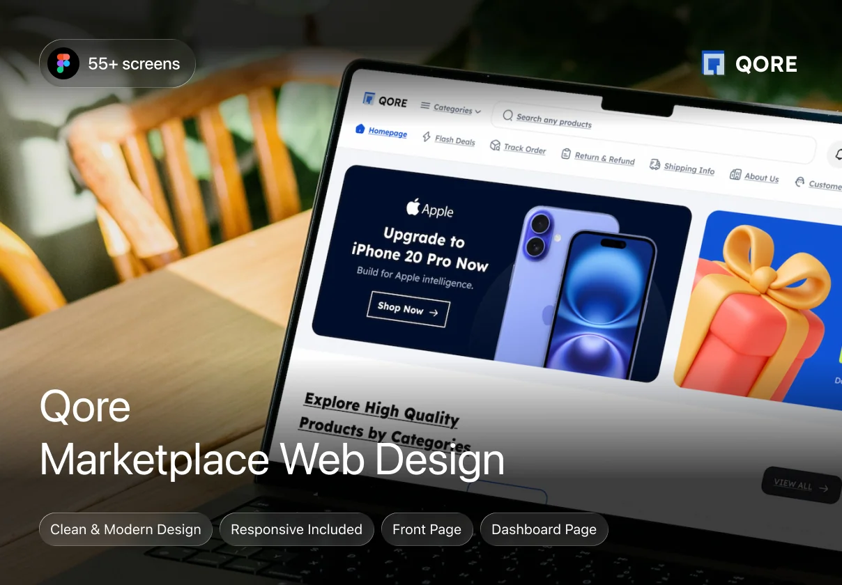 Qore - Marketplace Web Design