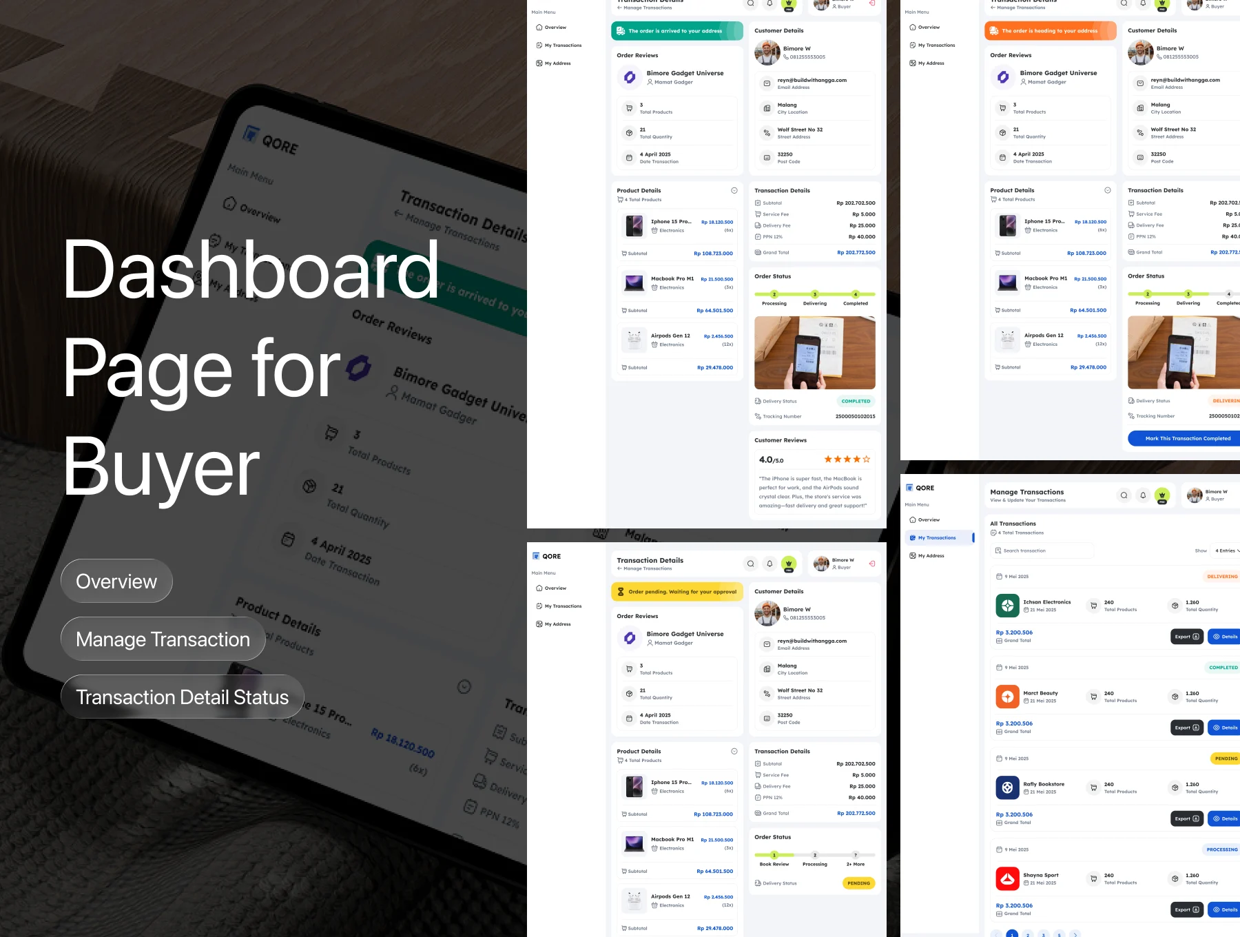 Qore - Marketplace Web Design 3