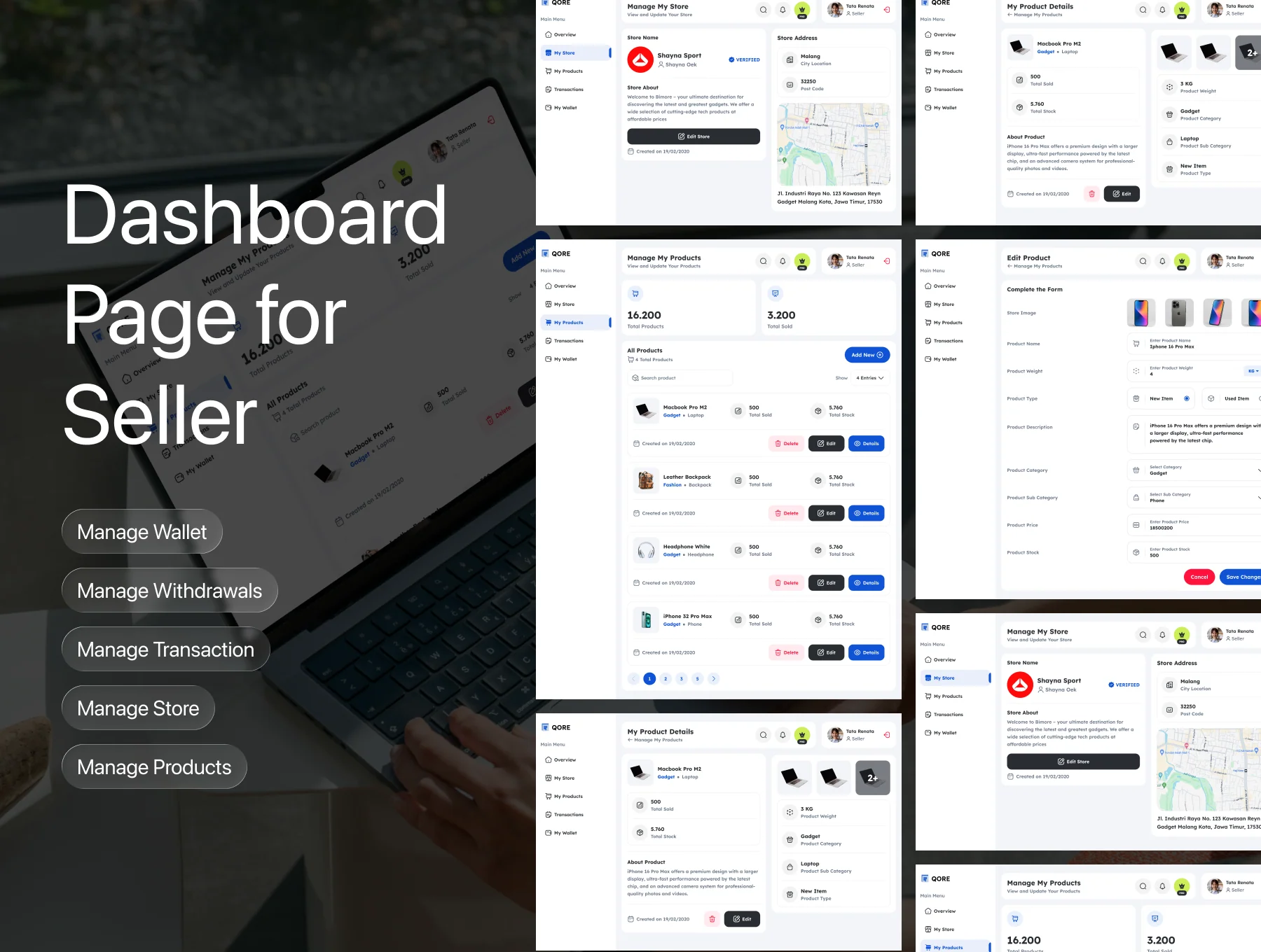 Qore - Marketplace Web Design 4