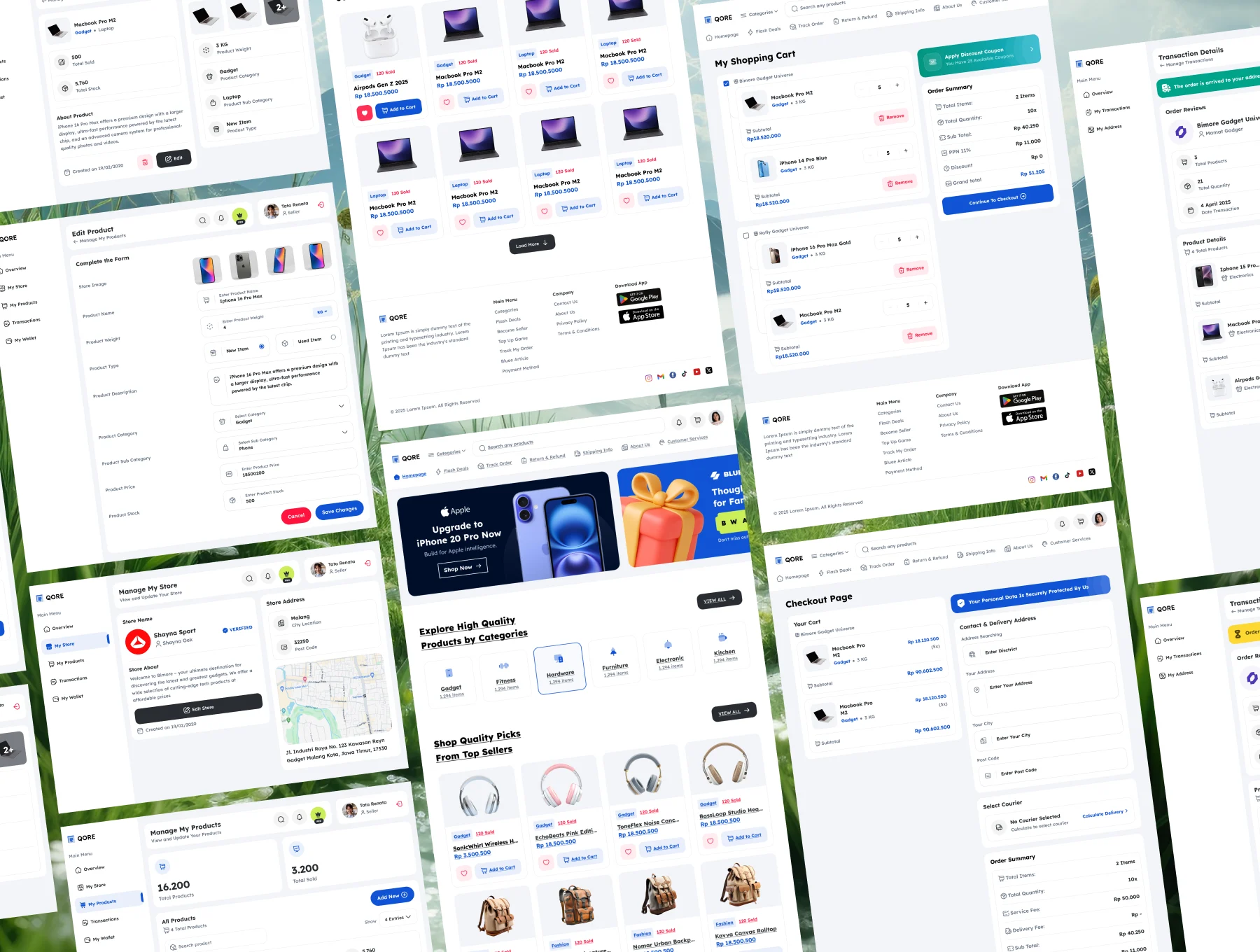 Qore - Marketplace Web Design 6