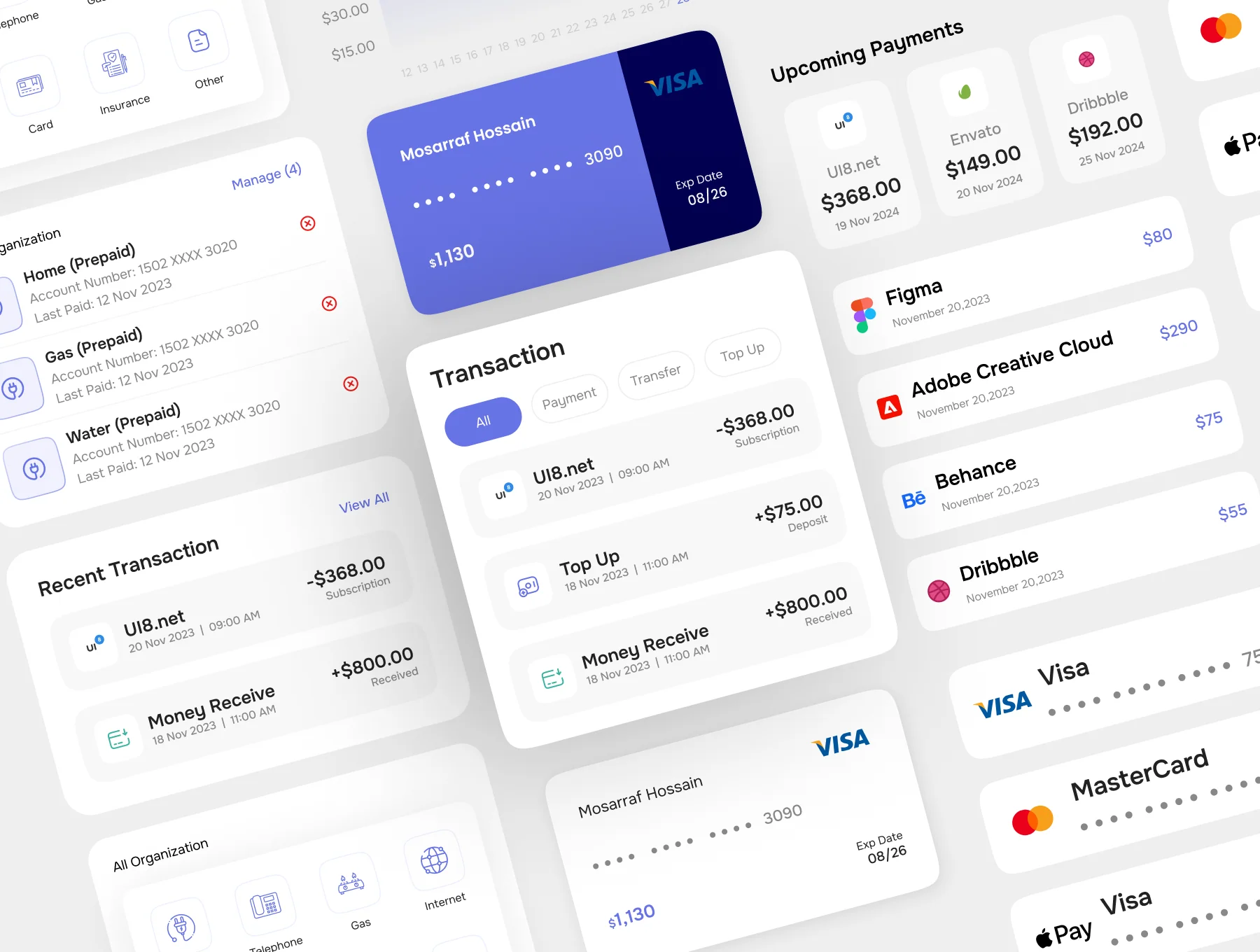 Qpay-Digital Payment Wallet UI Kit 2