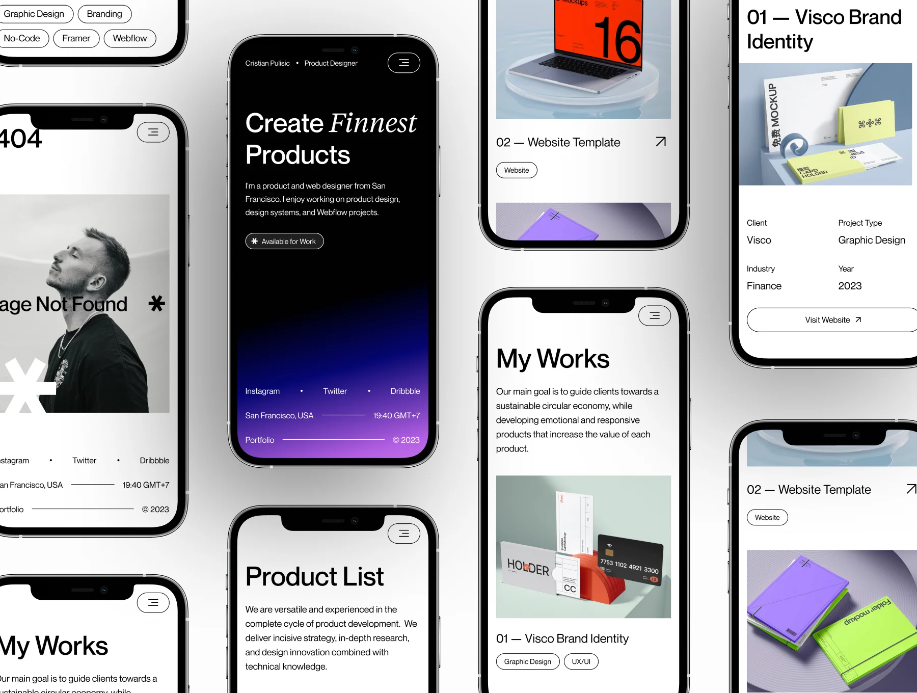 Quantum Folio - Personal Portfolio Website Template 4