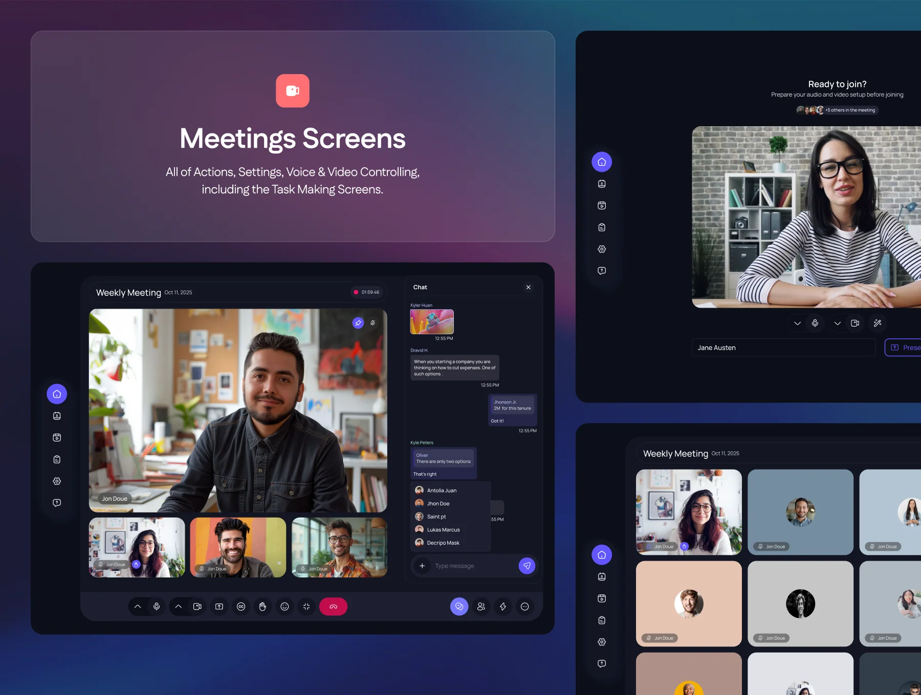 Quatic – AI-Powered Meeting Assistant UI Kit 4