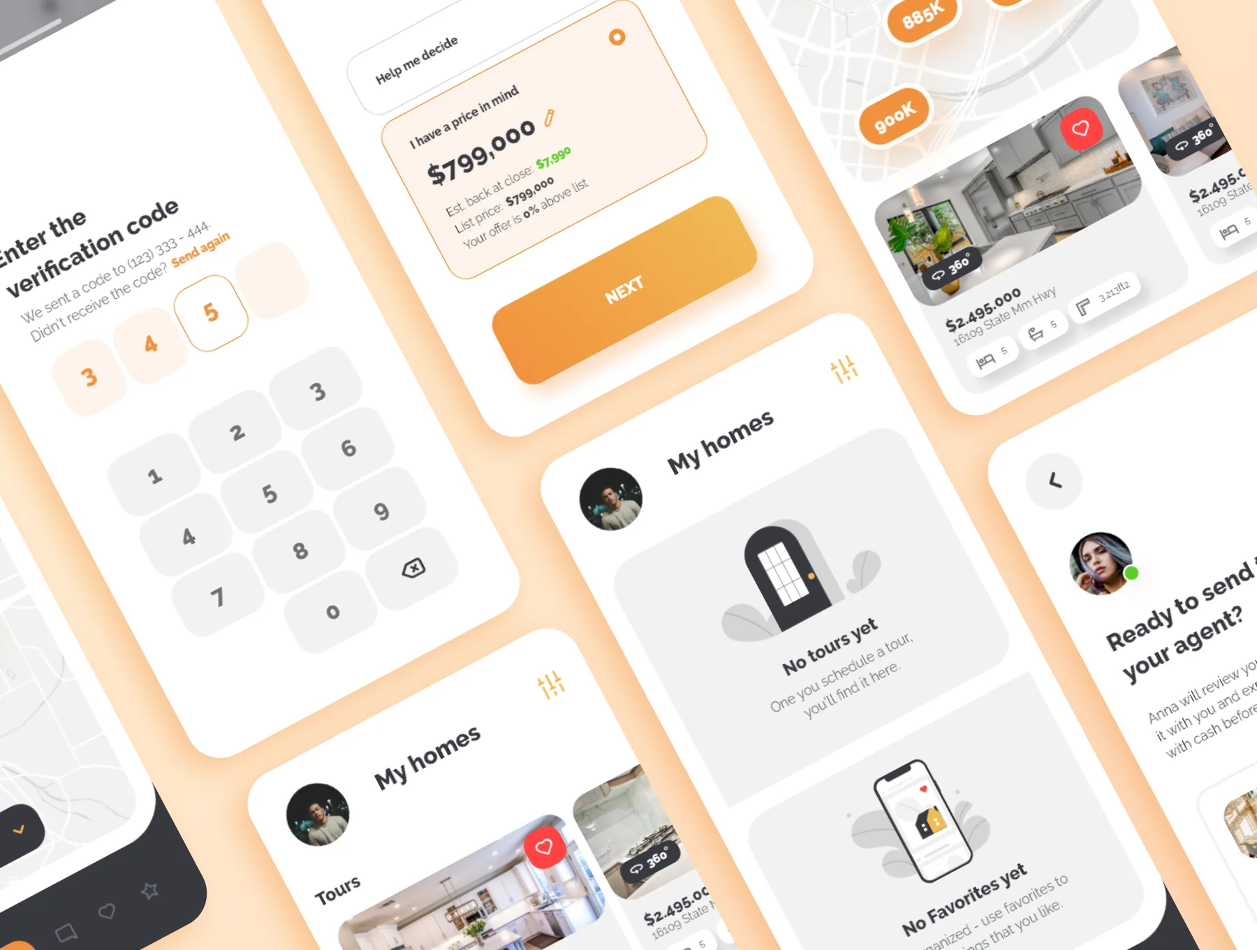 Quba - Real Estate Application UI Kit for Adobe XD 6