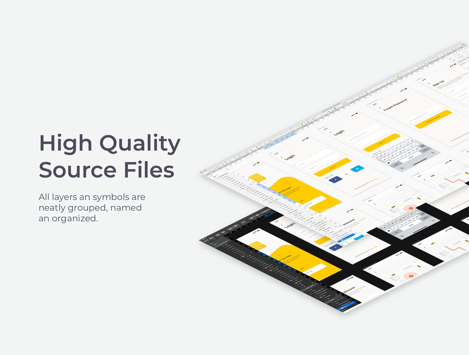 QUBER Taxi App UI UX Kit 2