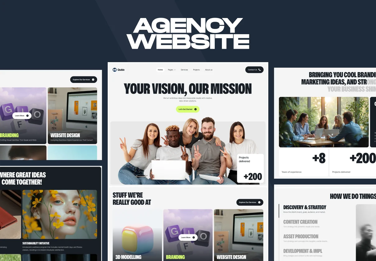 Qubix — Agency Website
