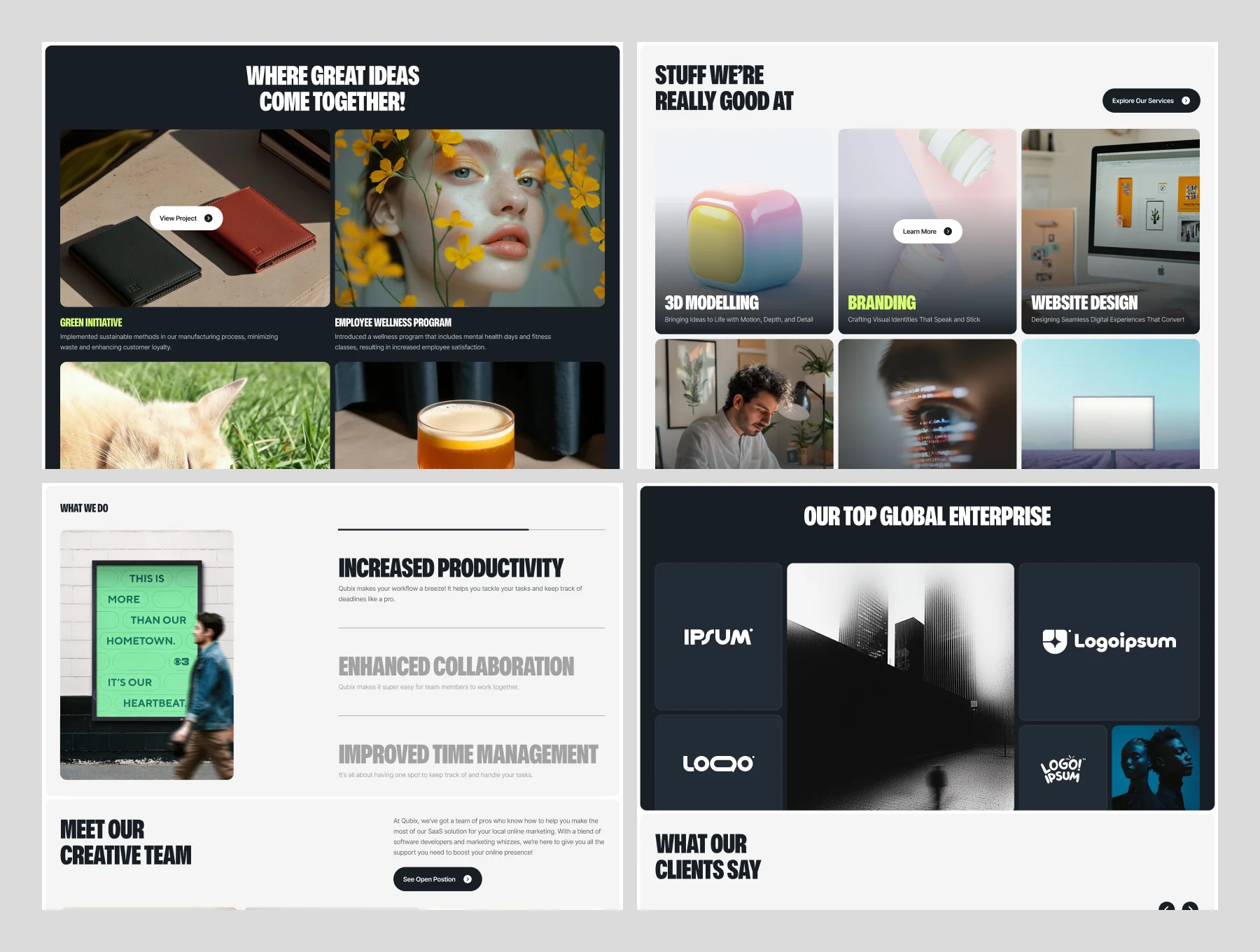 Qubix — Agency Website 4