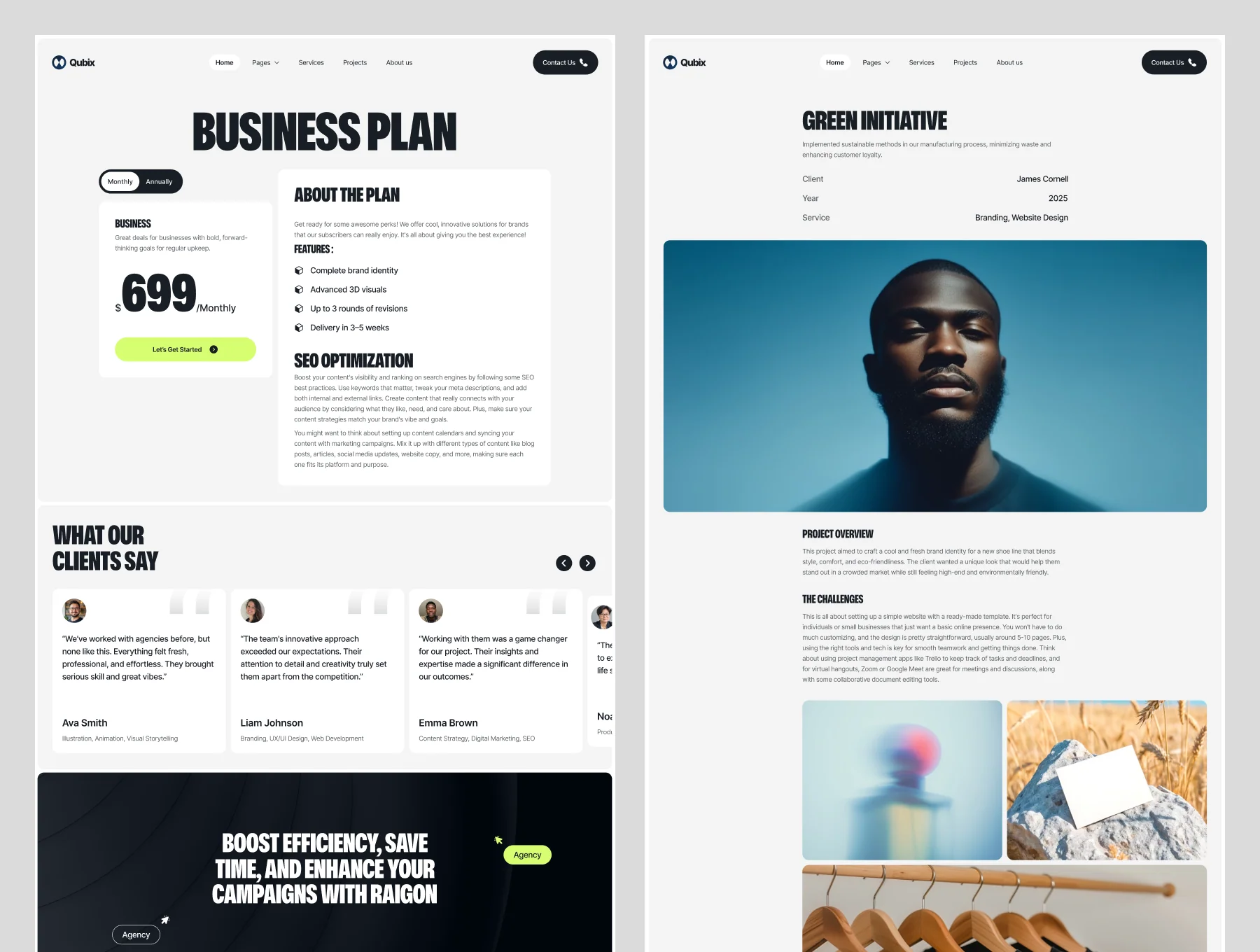 Qubix — Agency Website 5