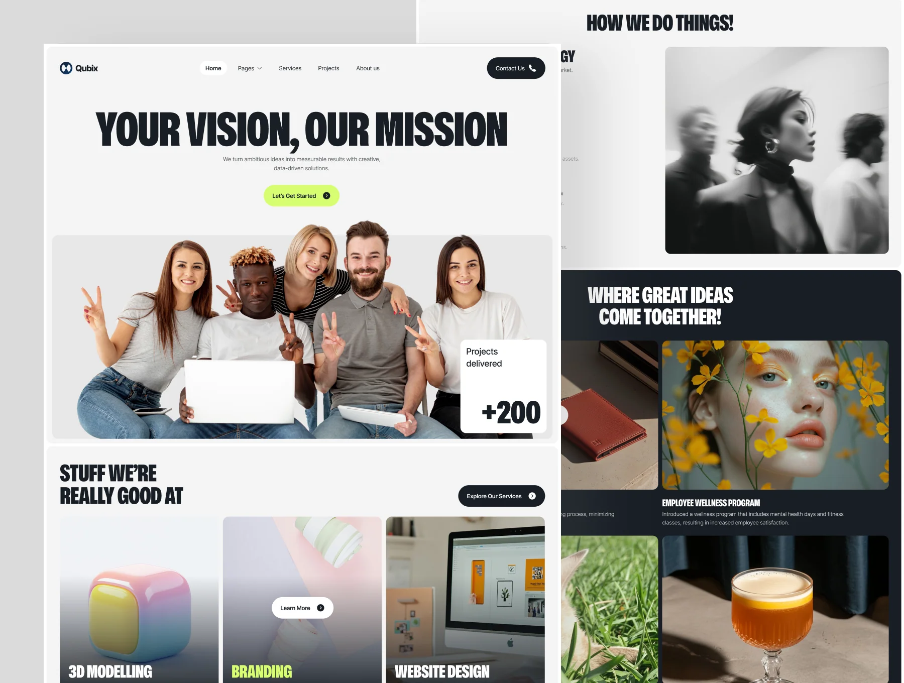 Qubix — Agency Website 6
