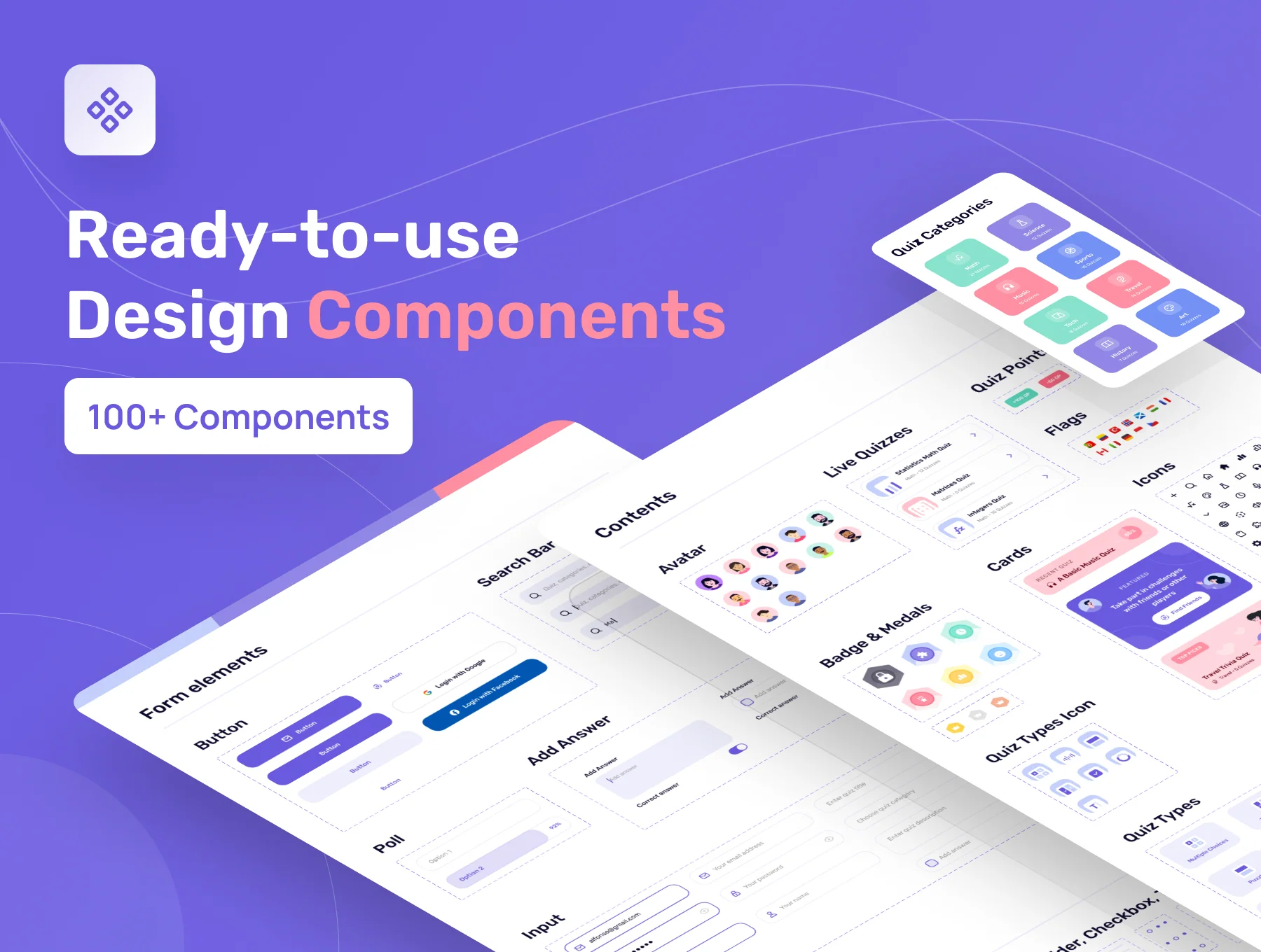 Queezy Dashboard - Quiz Dashboard UI Kit 5