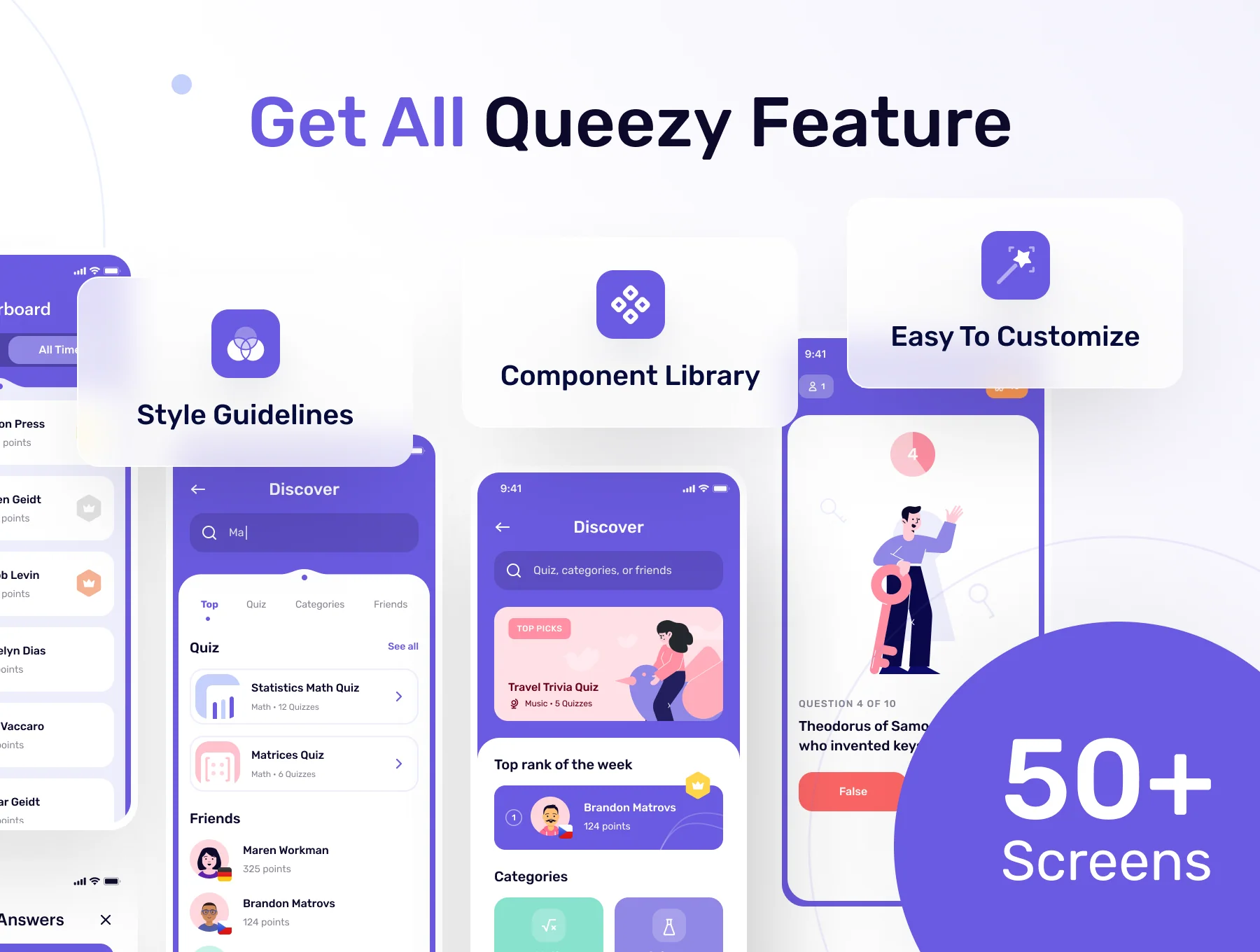 Queezy - Quiz App UI Kit 2