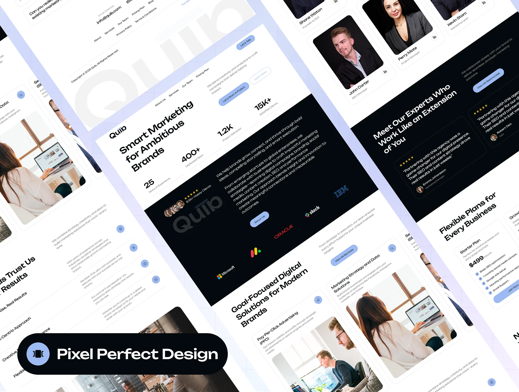 Quib - Marketing Agency Website UI Kit 6