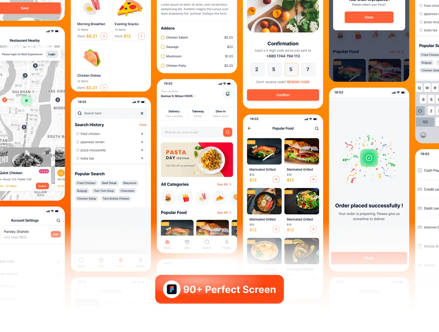 Quick Chicken Food Delivery UI Kit – Restaurant & Ordering App Design 7