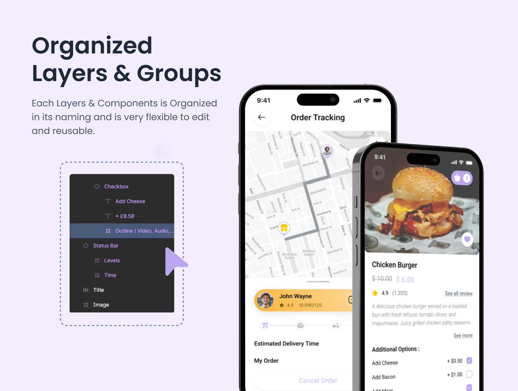 Quick Food - Food Delivery Mobile App UI Kit 3