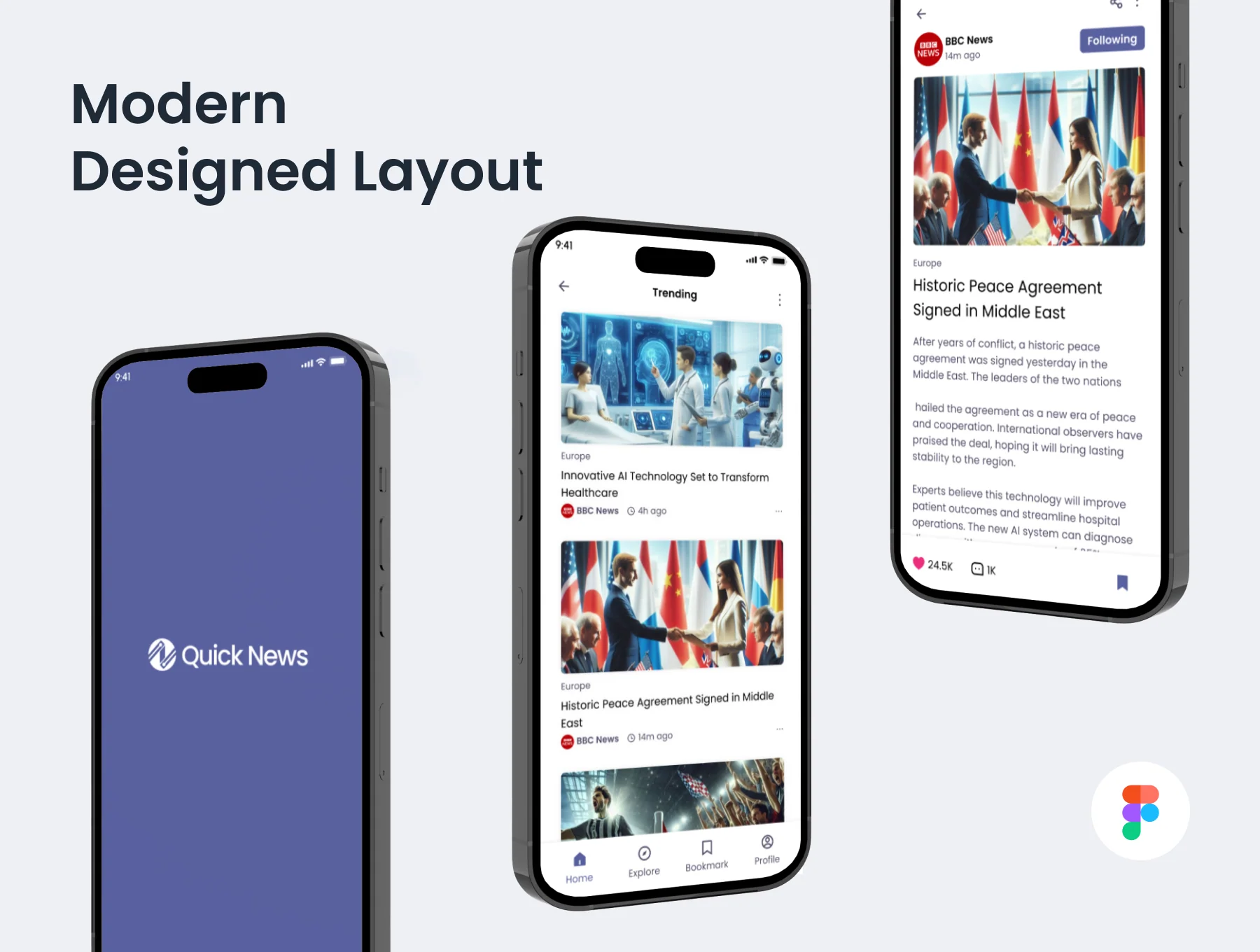 Quick News - A News App UI Kit 9