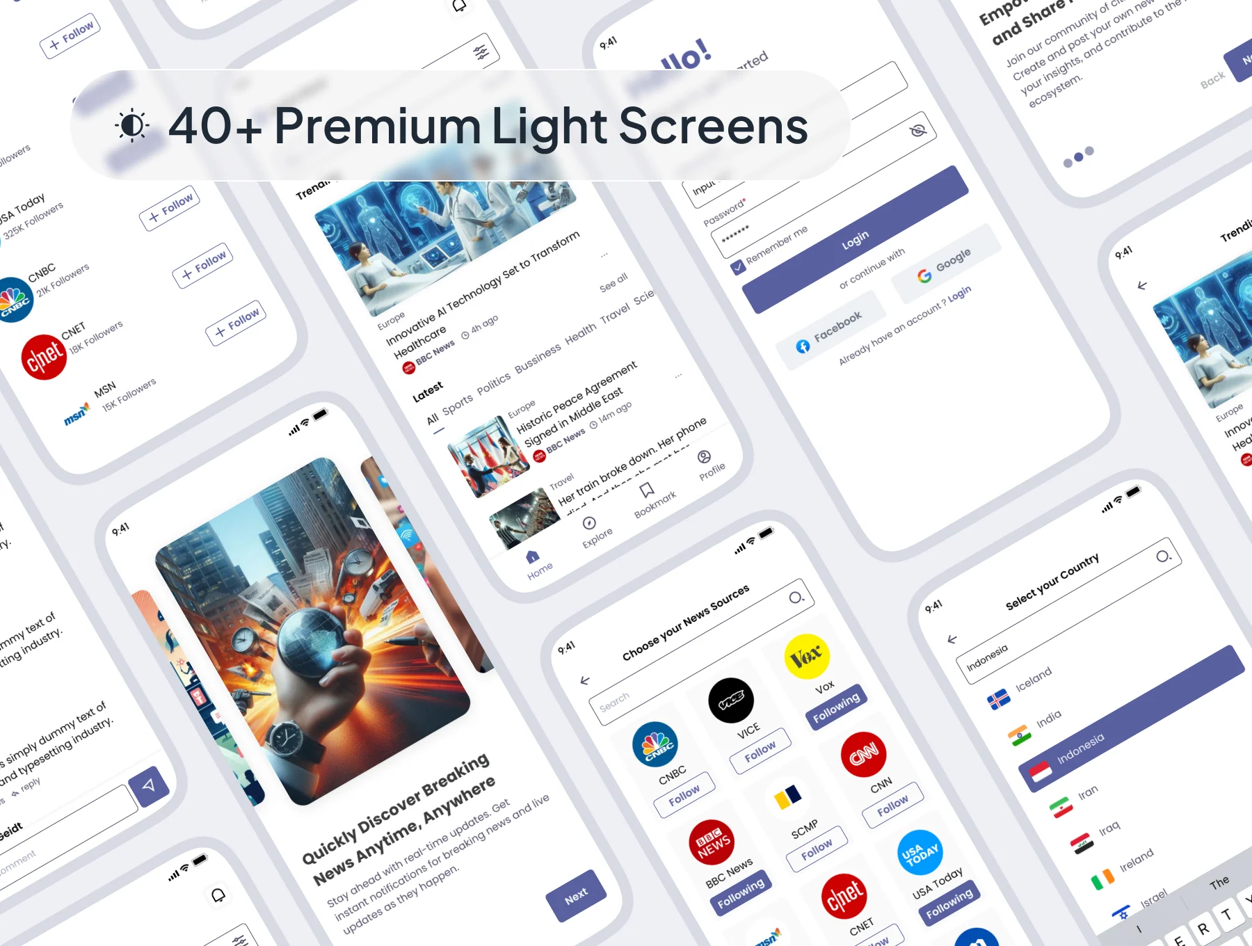 Quick News - A News App UI Kit 5