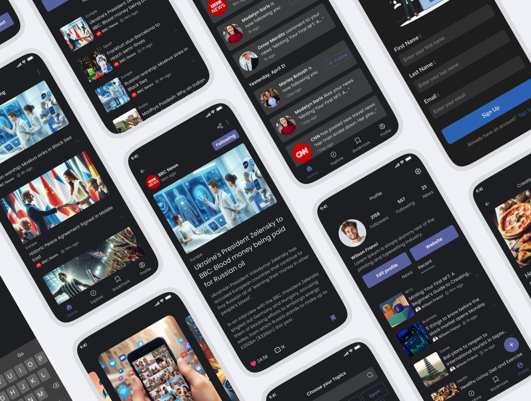 Quick News - A News App UI Kit 8