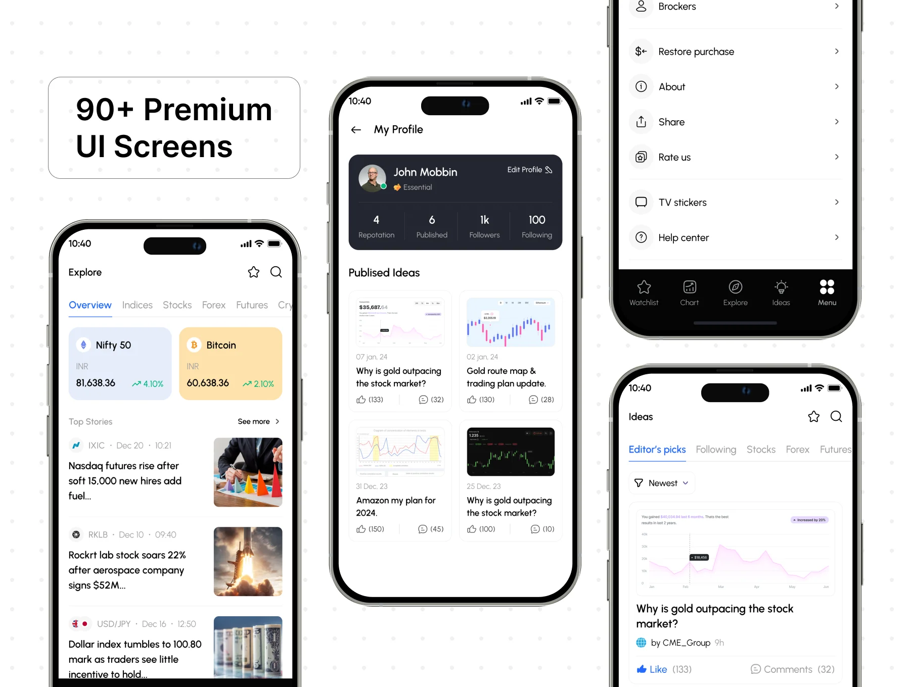 Quick Trading App UI Kit 5