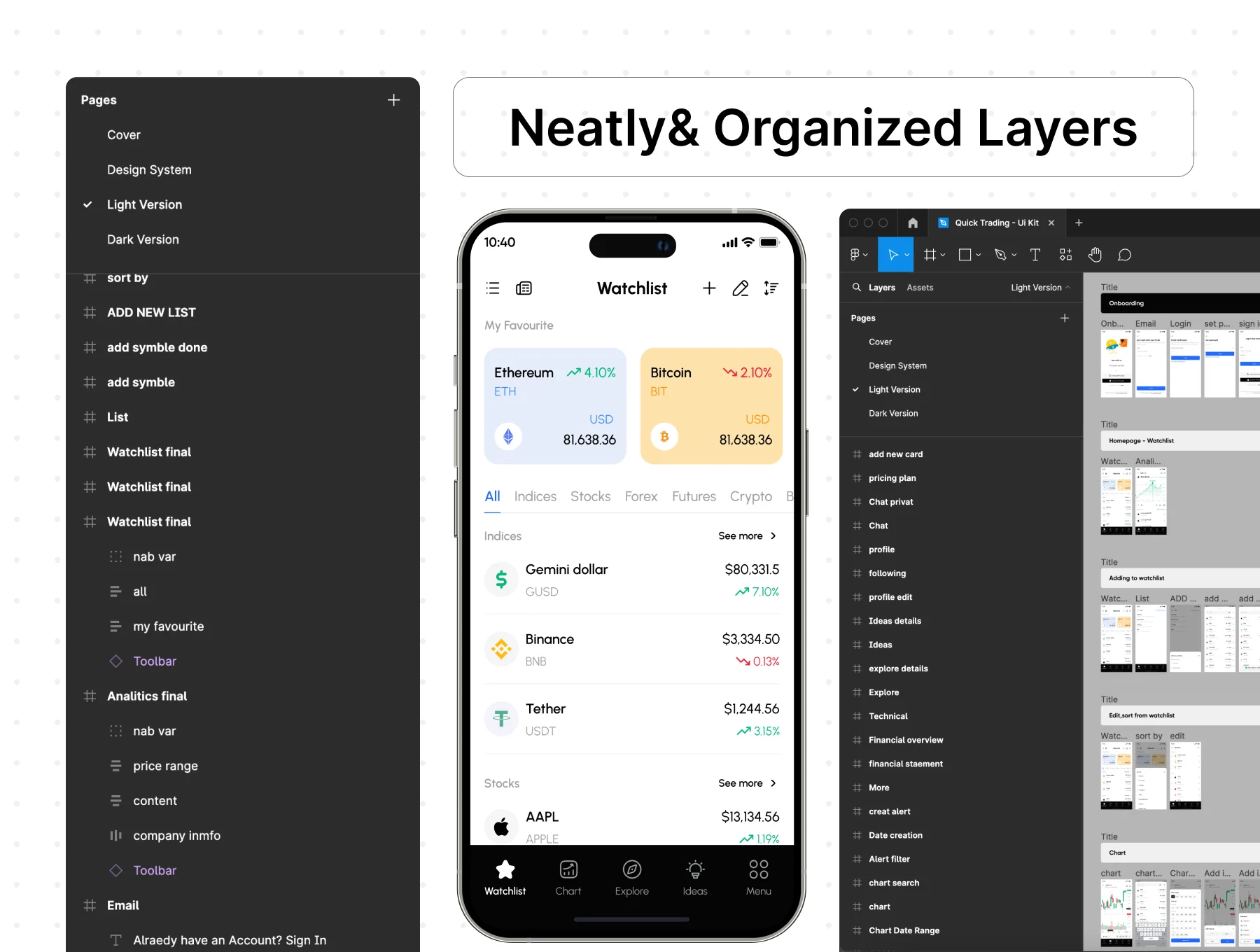 Quick Trading App UI Kit 6