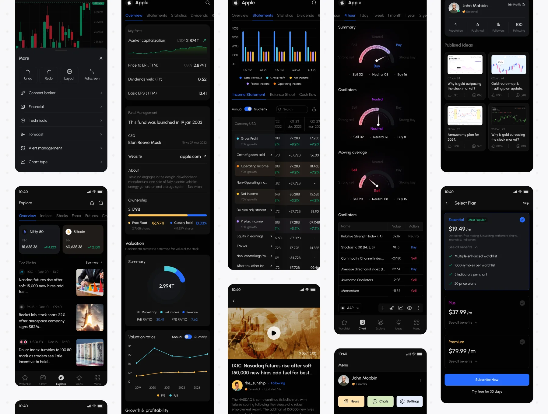 Quick Trading App UI Kit 7